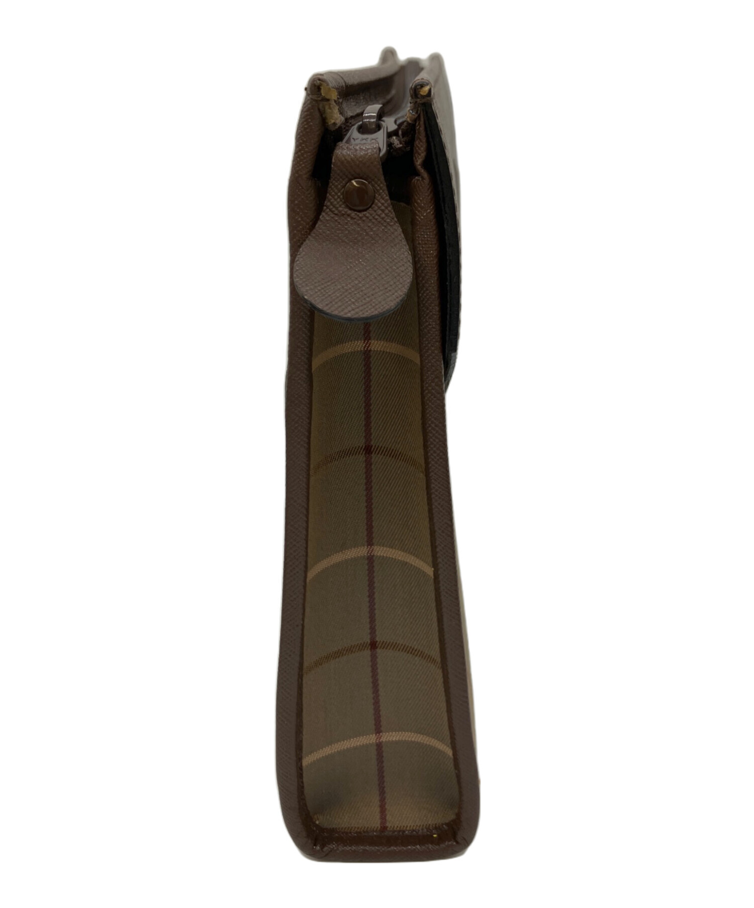 中古・古着通販】BURBERRY (バーバリー) クラッチバッグ ブラウン