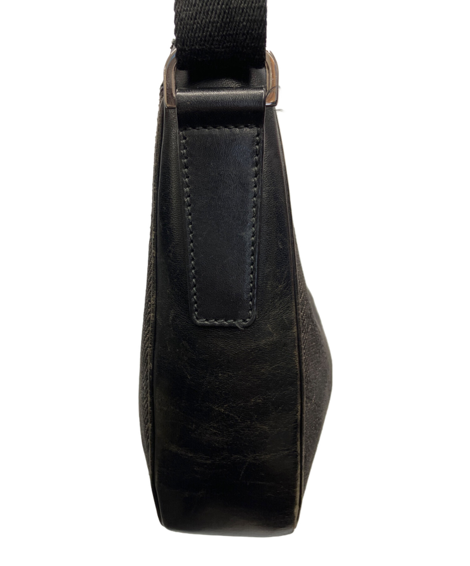 中古・古着通販】GUCCI (グッチ) ショルダーバッグ ブラック×グレー