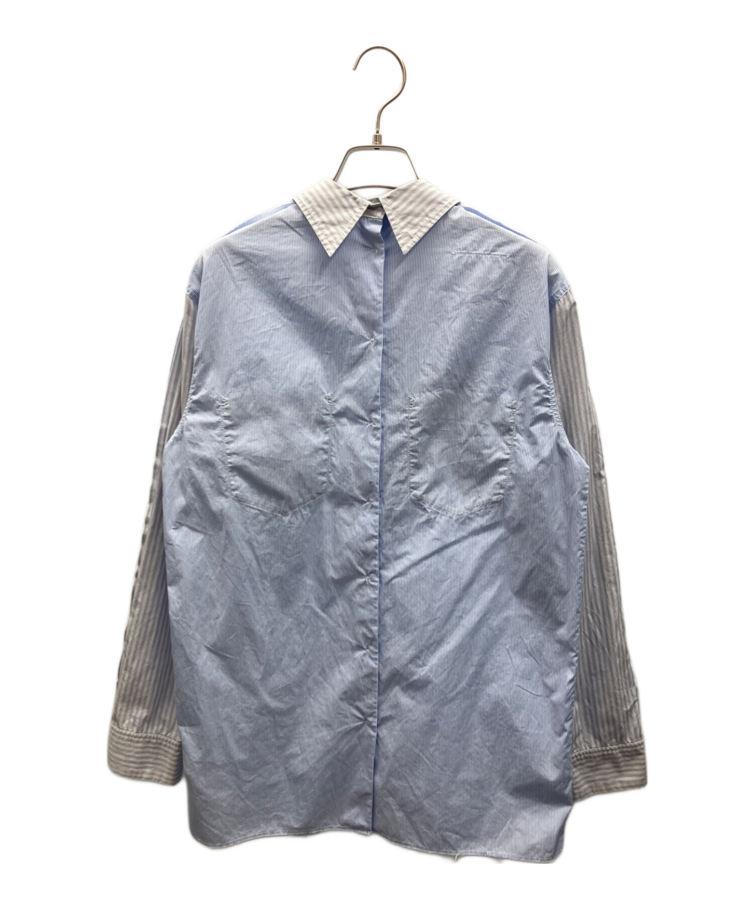 MM6 エムエムシックス ブラウス M グレー 【古着】【中古】【送料無料】 中古・古着通販】MM6 (エムエムシックス) スリーピングシャツ グレー