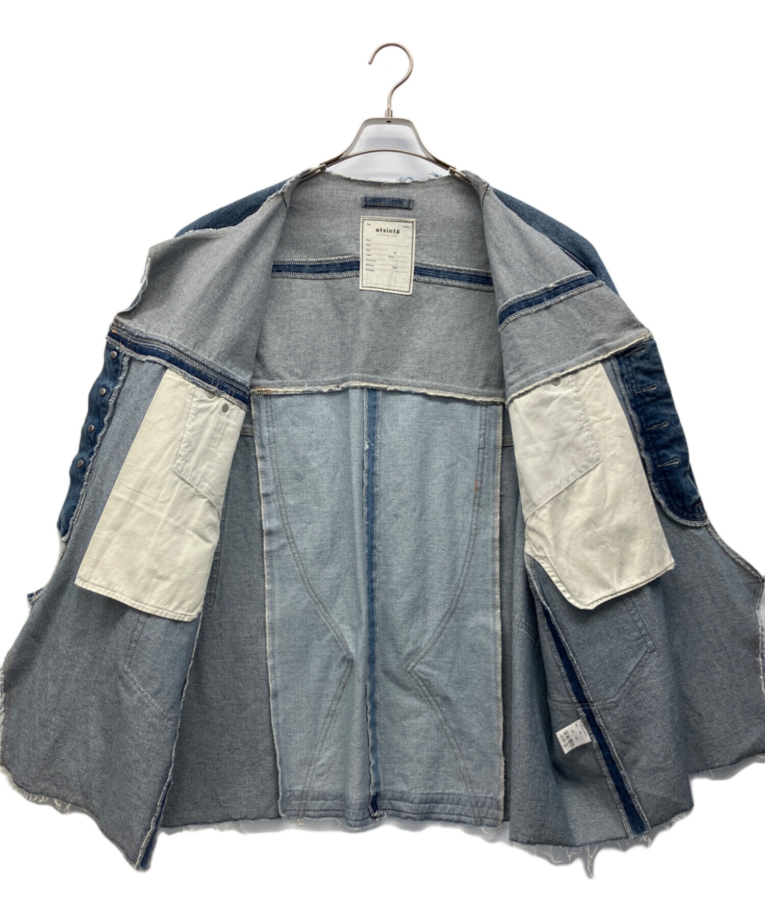 中古・古着通販】etsinta (エシンタ) リメイクデニムオーバー