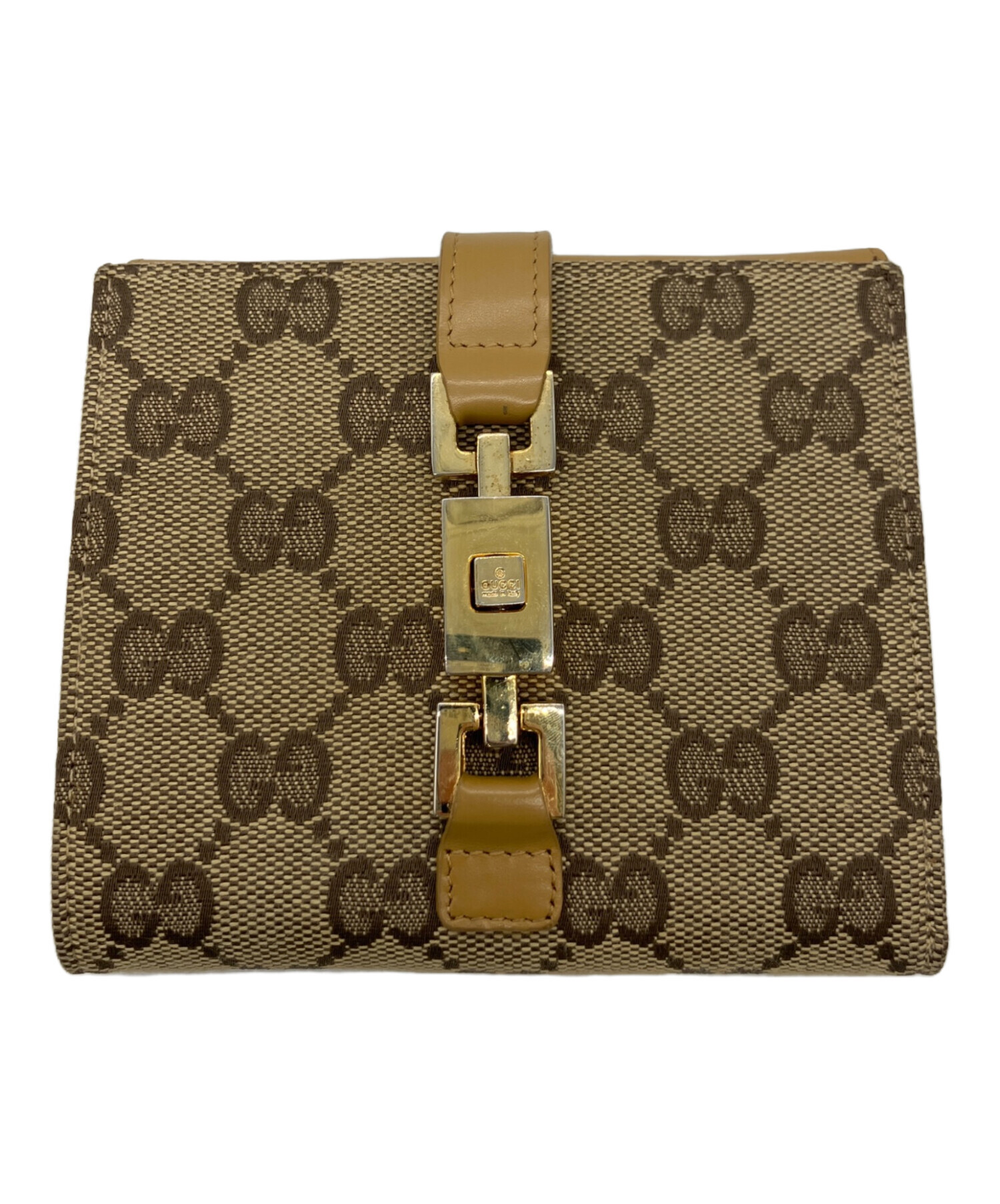 中古・古着通販】GUCCI (グッチ) 2つ折り財布 ブラウン｜ブランド 