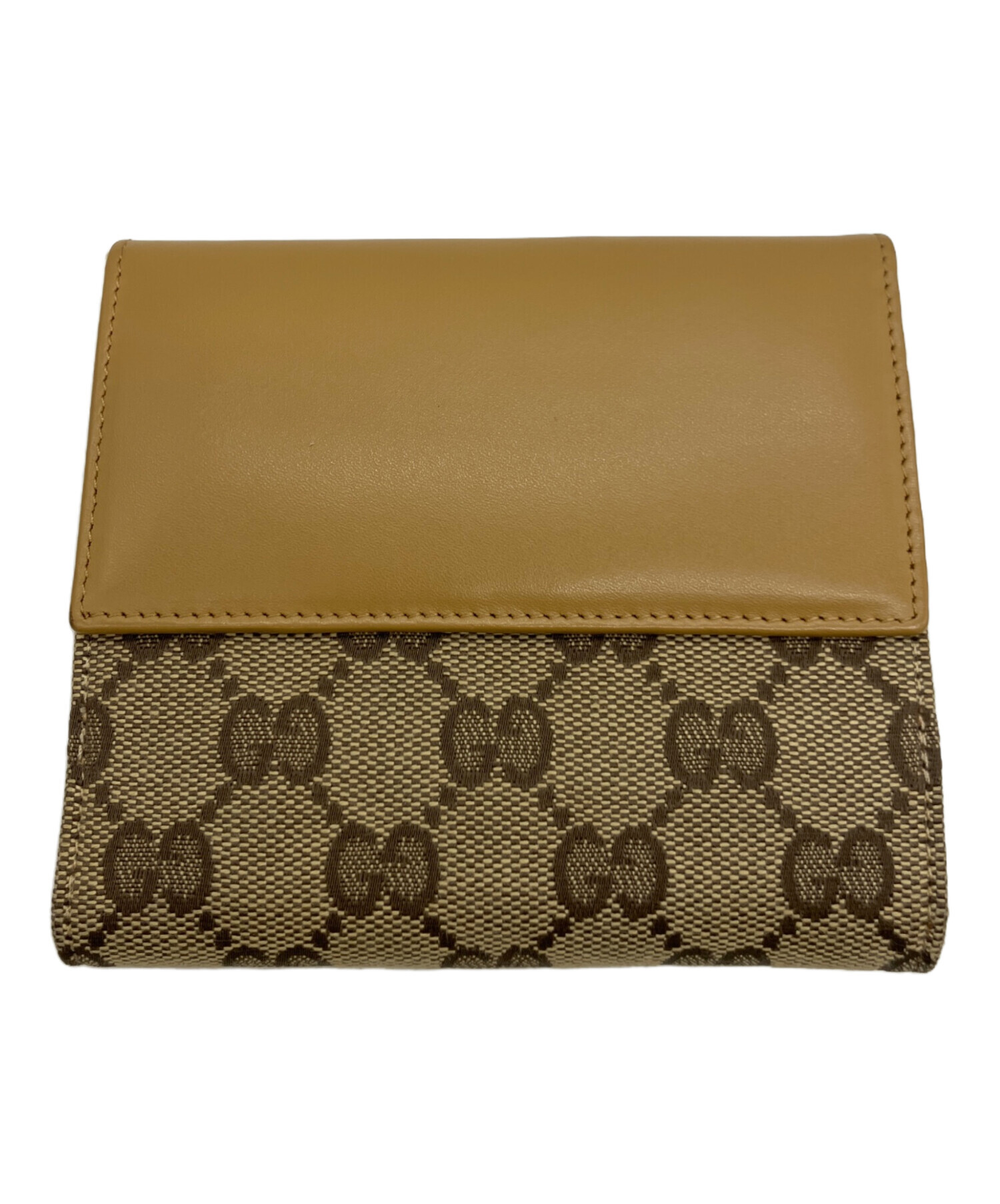 中古・古着通販】GUCCI (グッチ) 2つ折り財布 ブラウン｜ブランド 