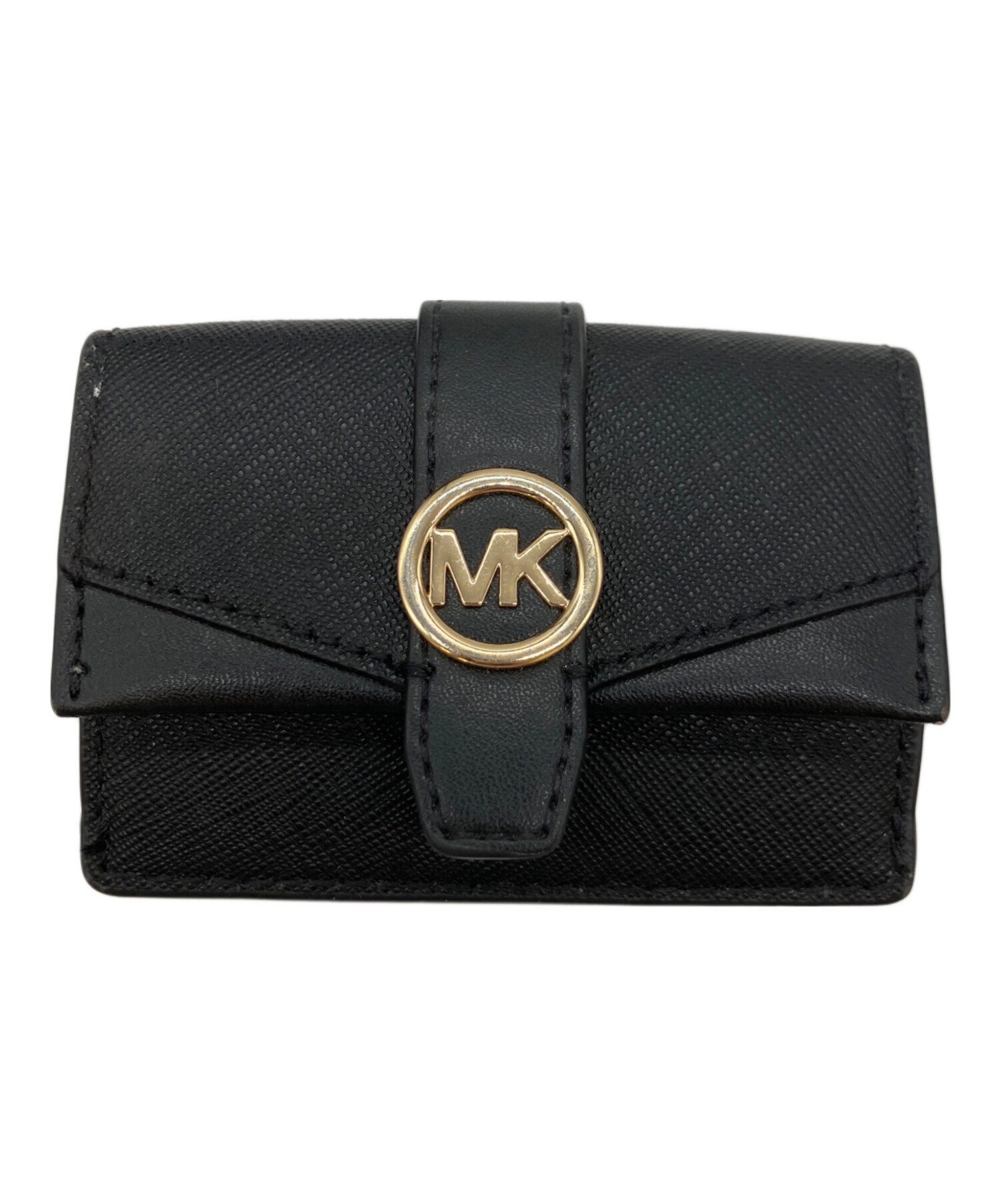 MICHAEL KORS マイケルコース 三つ折り財布 D35F3GTVD00L レザー グレージュ 中古A 【送料無料】 A-9149【質屋出品】 MICHAEL KORS（マイケルコース） 財布 レディース 三つ折り財布