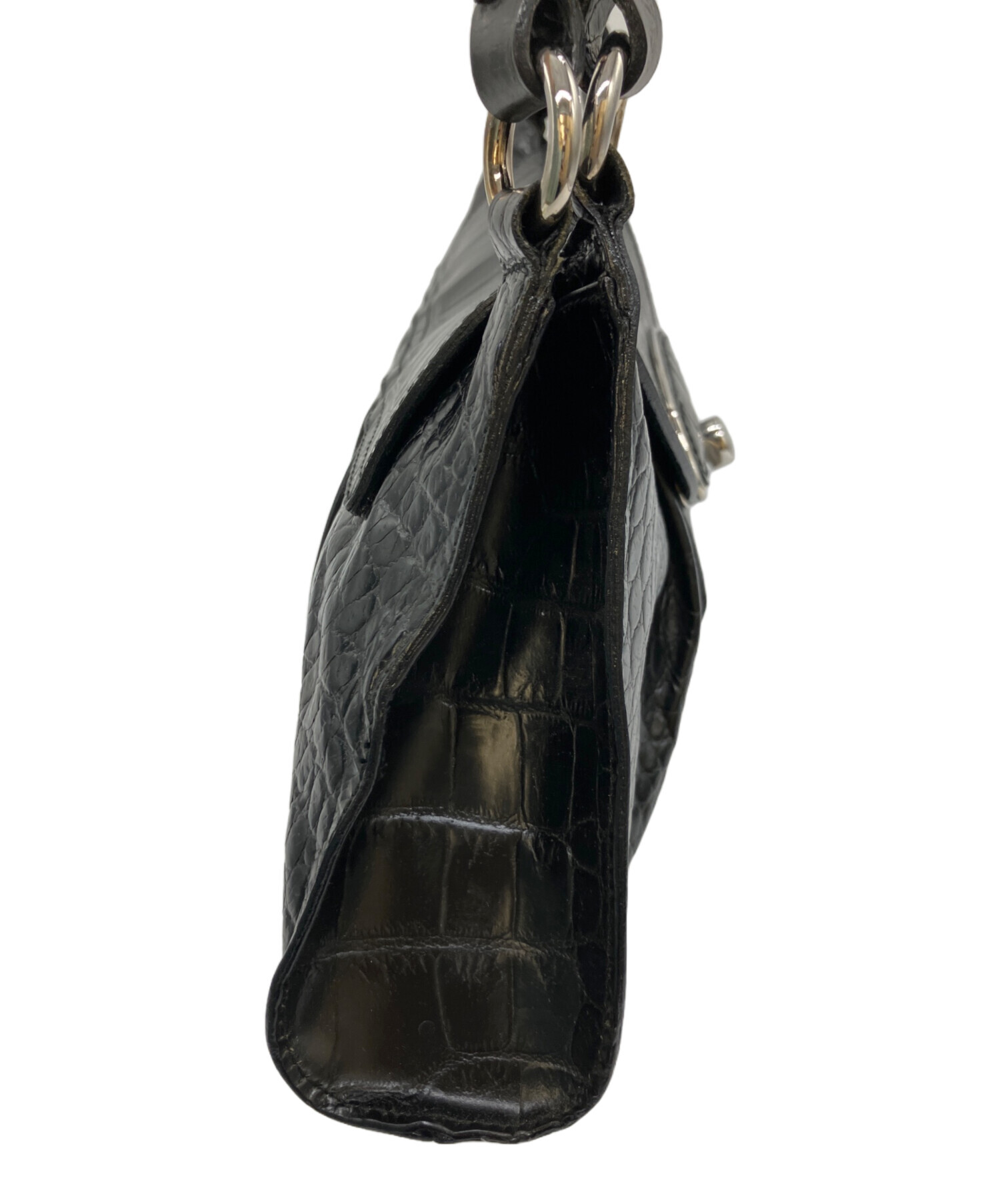 中古・古着通販】FURLA (フルラ) ハンドバッグ ブラック｜ブランド 