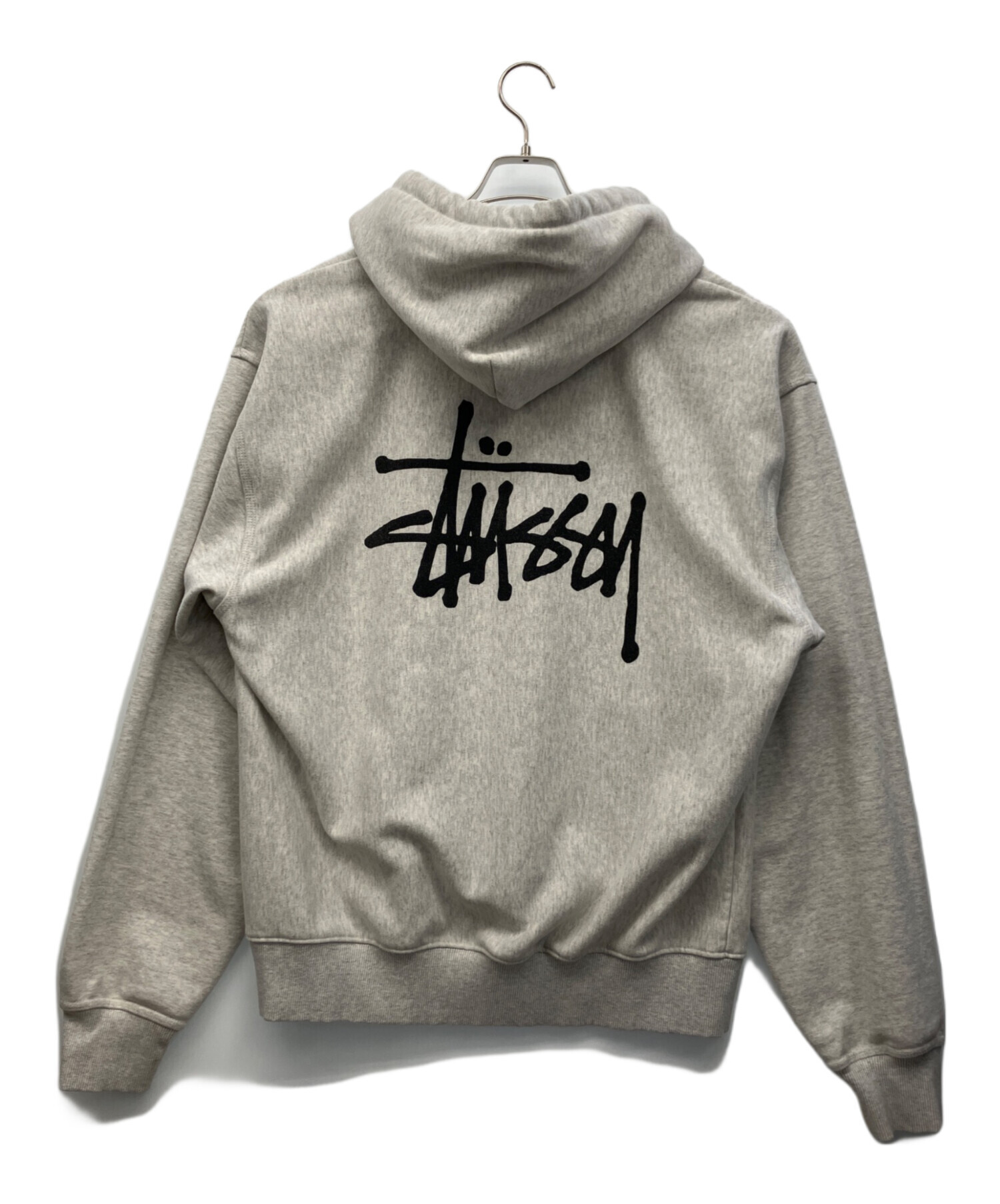 ぼ*ん様 STUSSY グレー XL パーカー 古着 中古・古着通販】stussy (ステューシー) パーカー グレー サイズ:XL