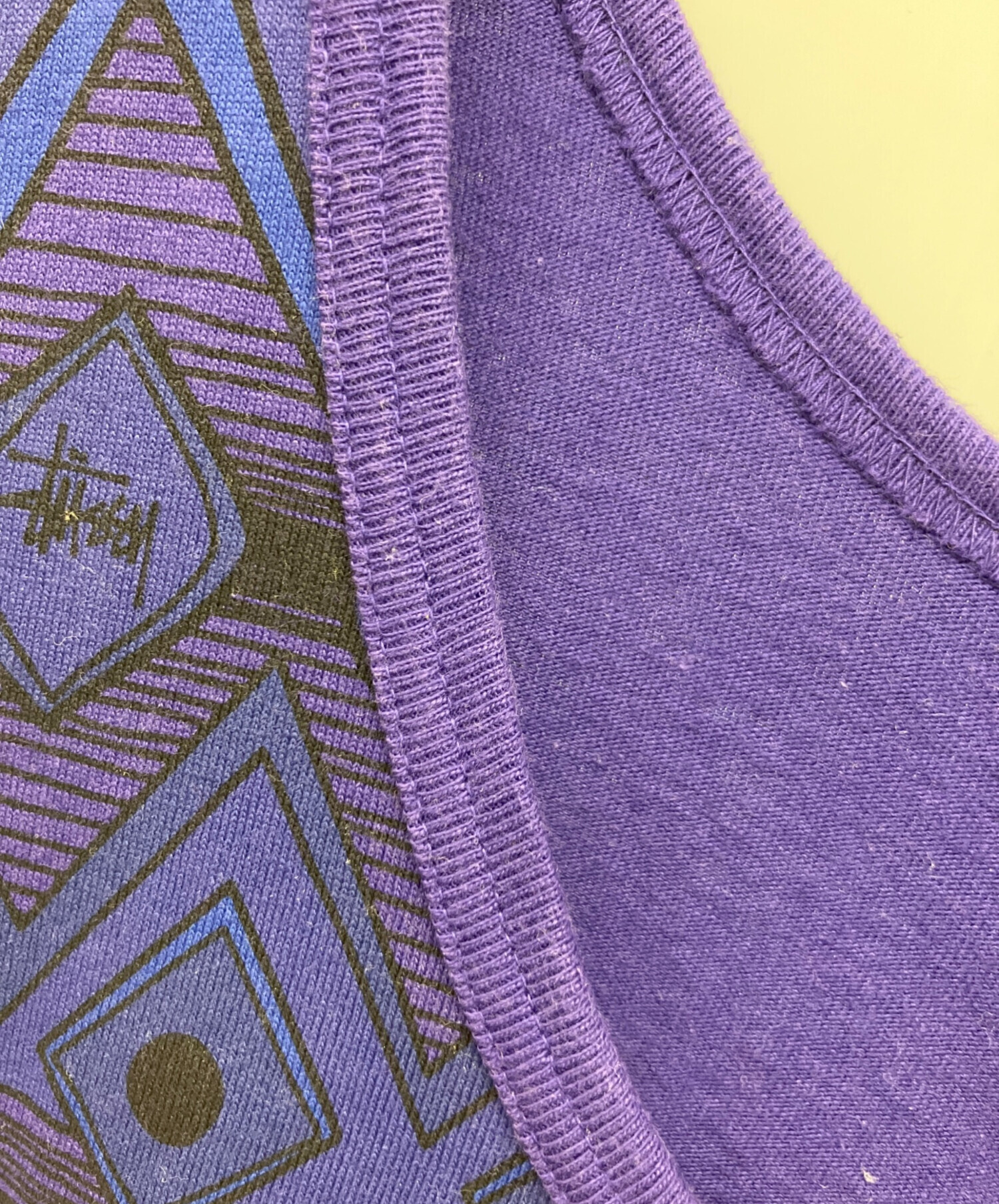 【2点セット】80s 90s Stussy タンクトップ Lサイズ 薄紫 中古・古着通販】stussy (ステューシー) タンクトップ パープル サイズ