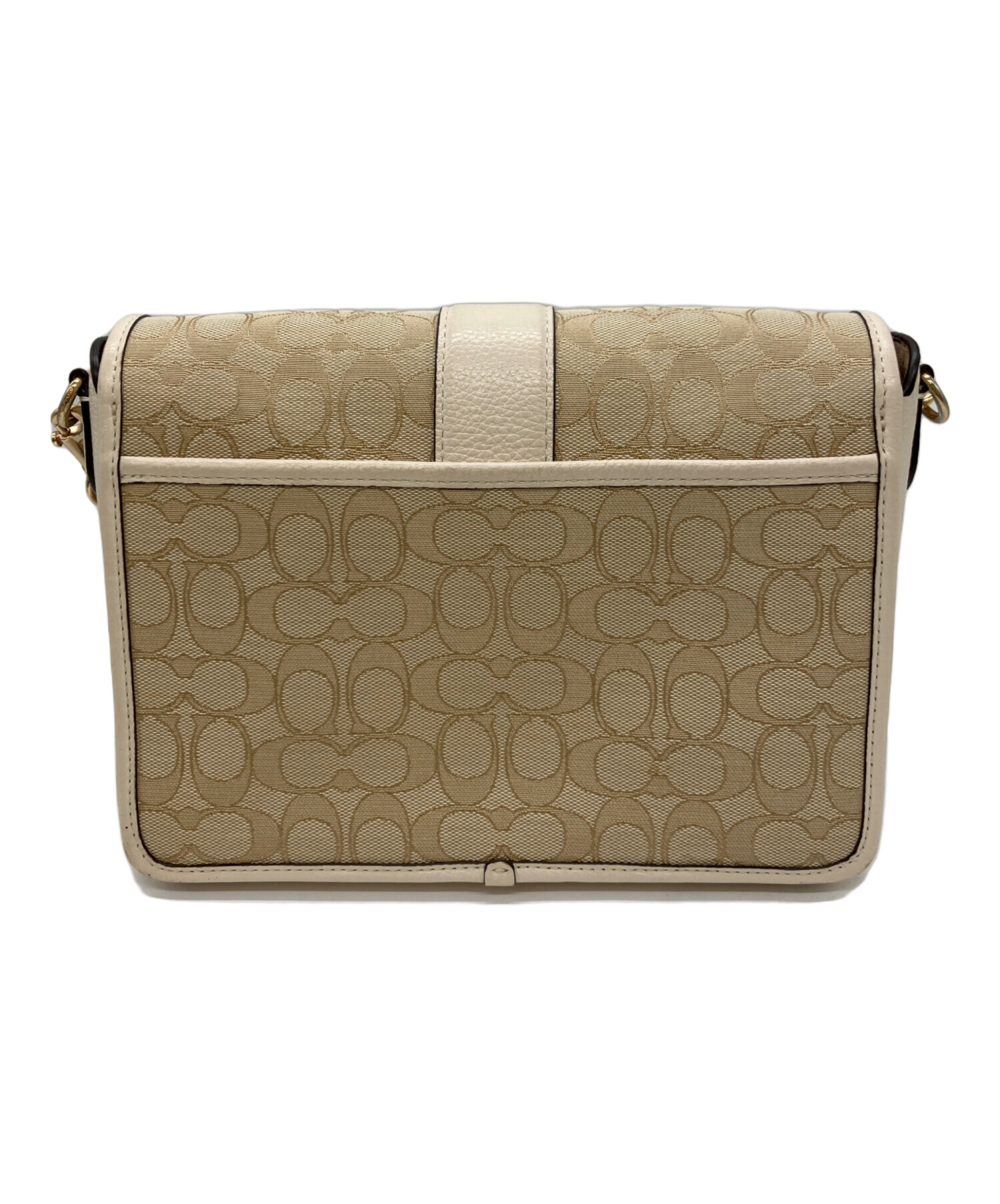 中古・古着通販】COACH (コーチ) ショルダーバッグ ベージュ｜ブランド