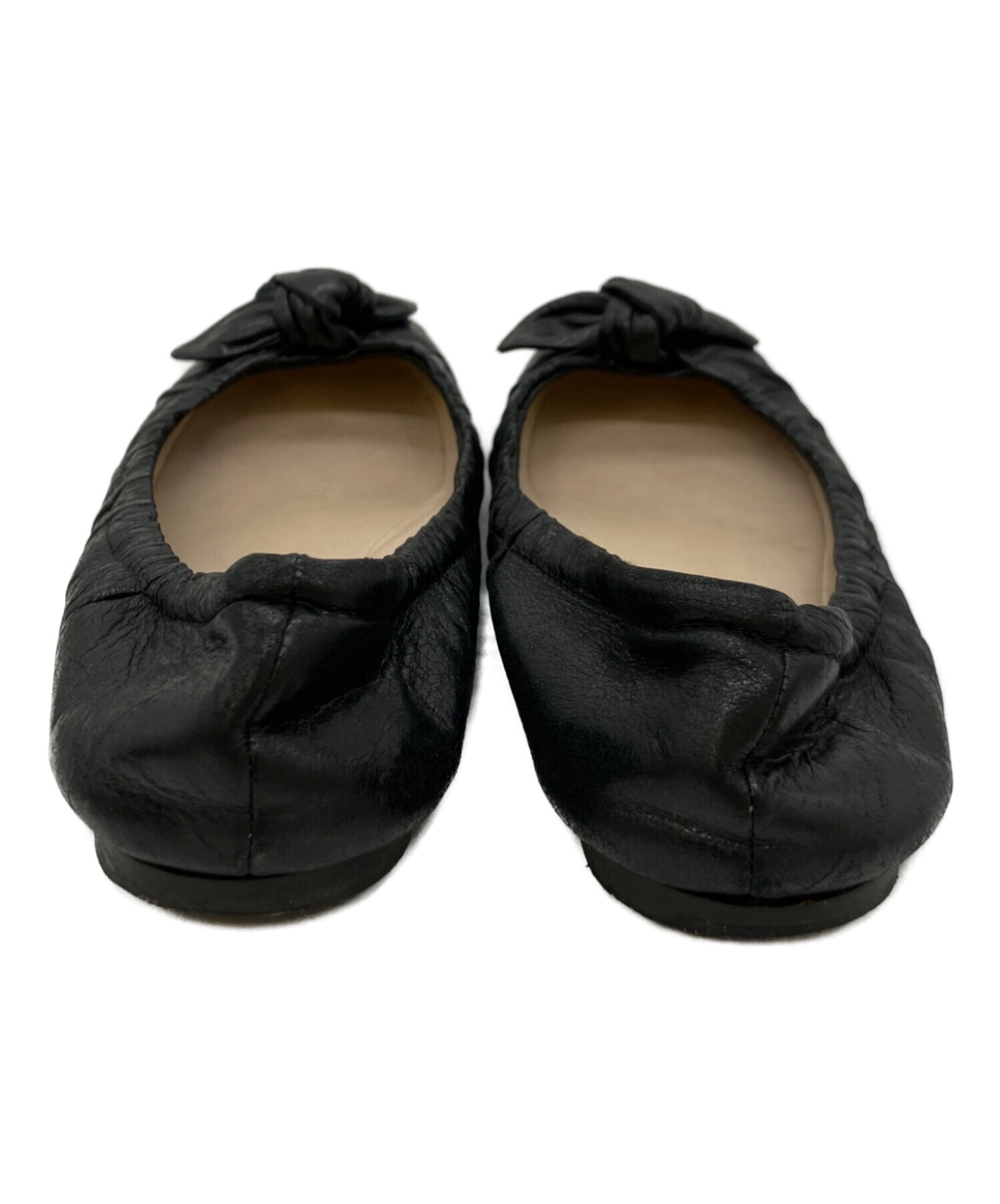 中古・古着通販】PRADA (プラダ) バレエシューズ ブラック サイズ:35 1