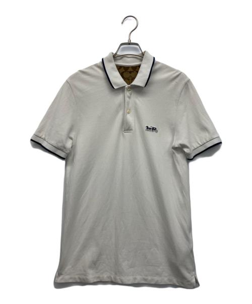 中古・古着通販】COACH (コーチ) 半袖ポロシャツ ホワイト サイズ:XS
