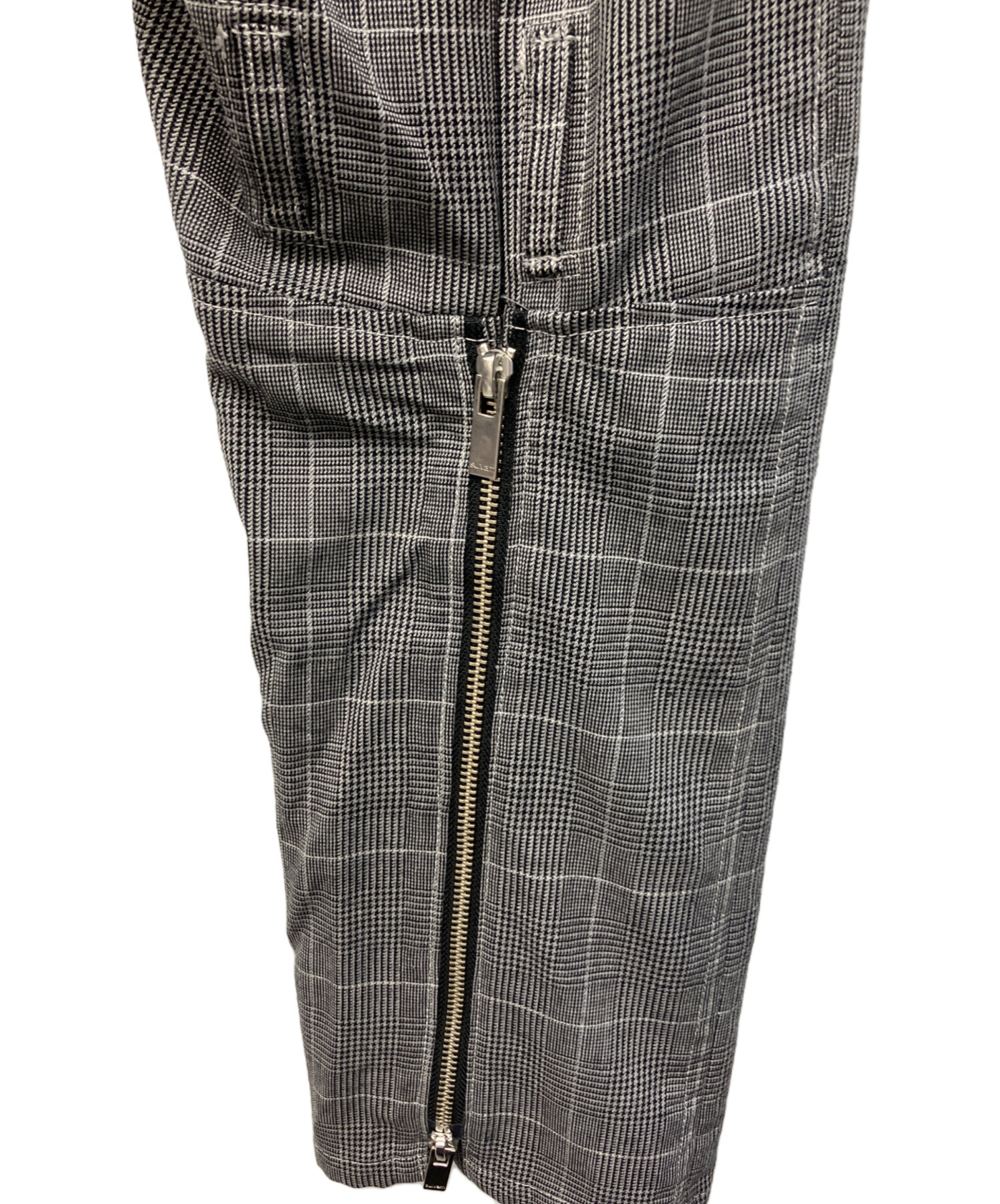 sulvam サルバム ボンテージ スラックス 中古・古着通販】sulvam (サルバム) グレンチェック裾ジップボンテージ