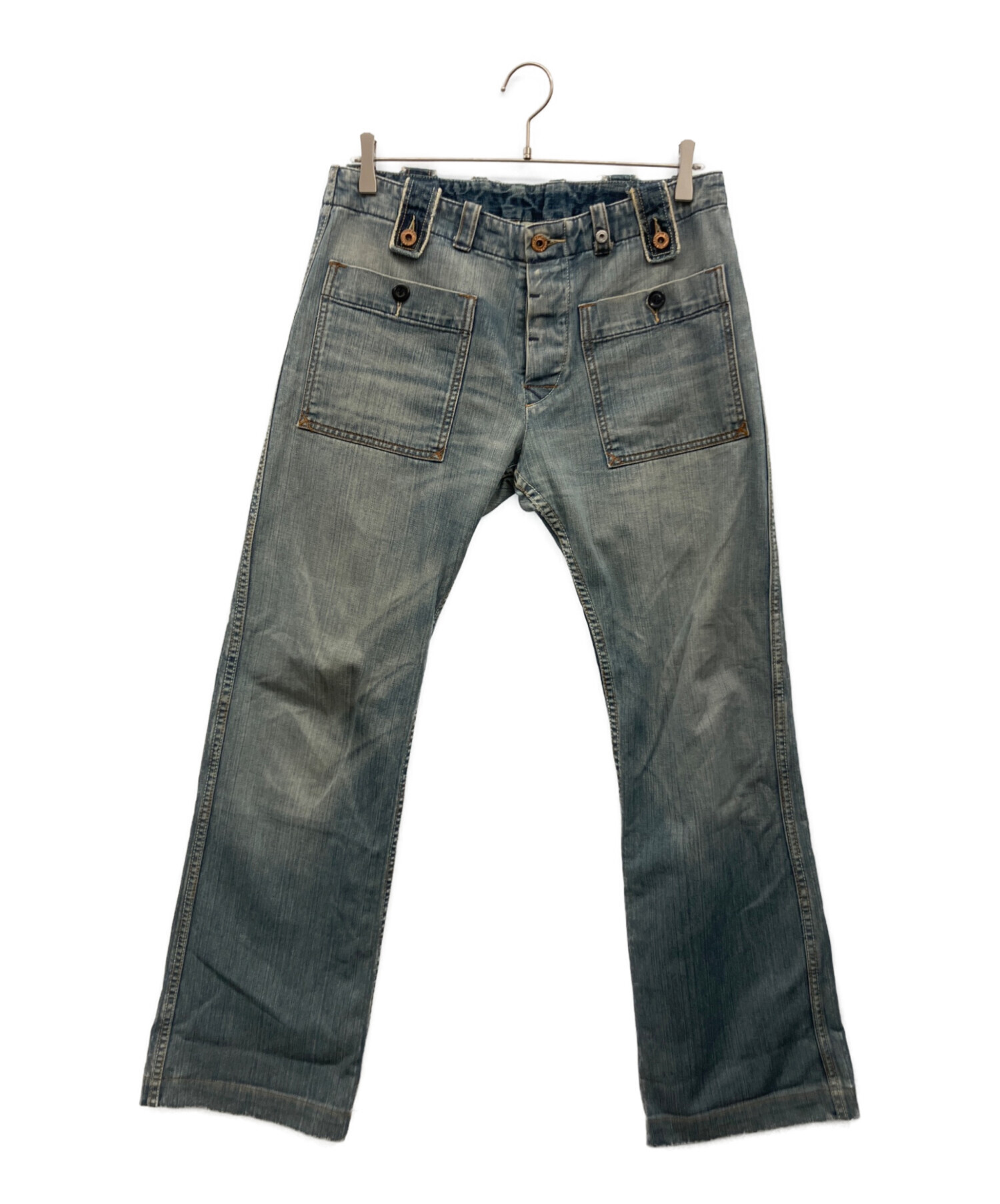 中古・古着通販】DIESEL (ディーゼル) フレアデニム スカイブルー 