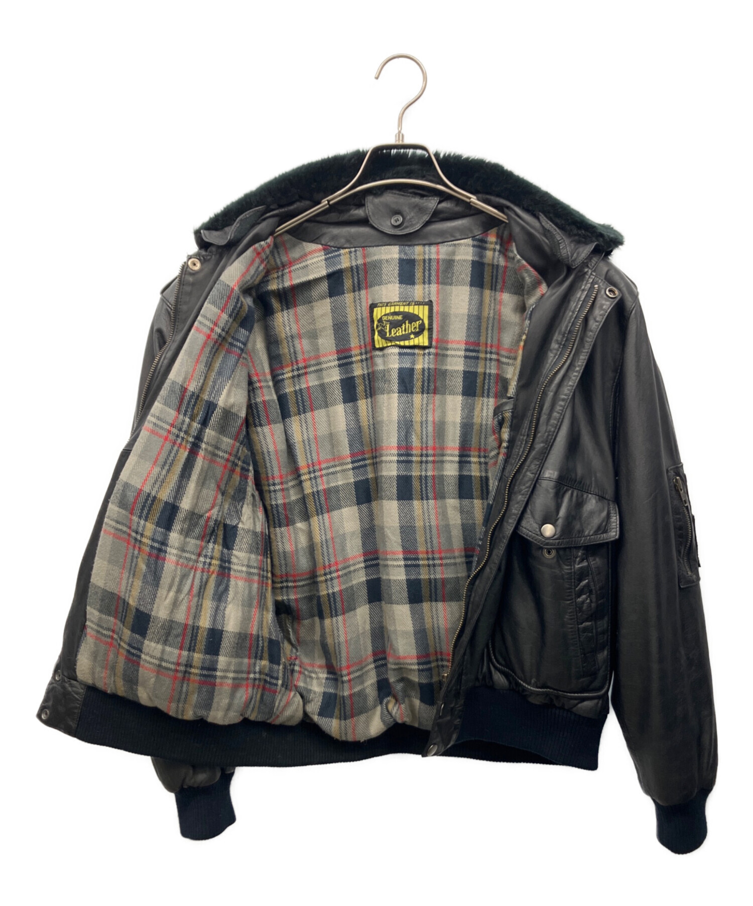 レザージャケット　牛革　古着　内側総柄 楽天市場】Retro Grade レトログレード 羊皮 ダブルライダース ジャケット・アウター