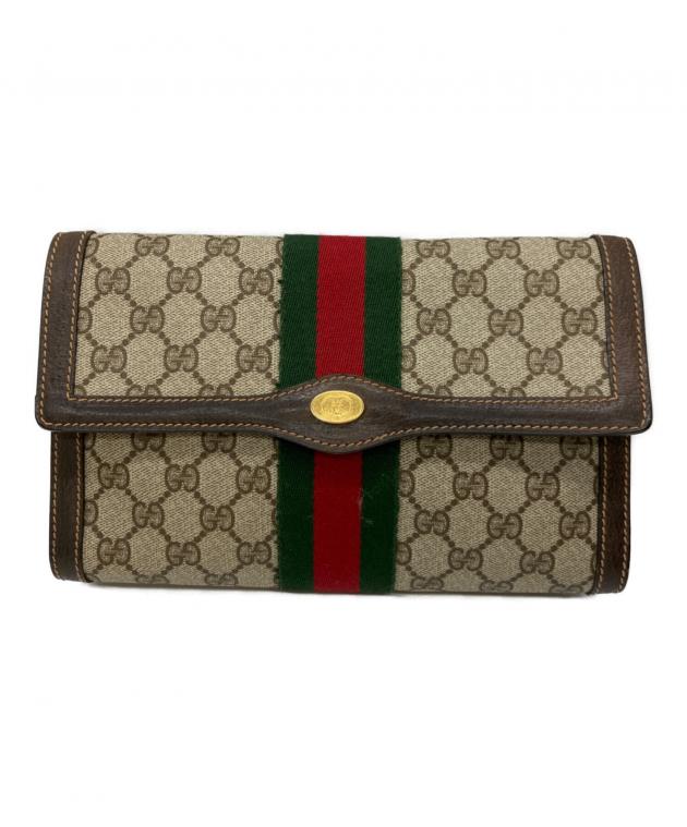 中古・古着通販】GUCCI (グッチ) クラッチバッグ ベージュ｜ブランド
