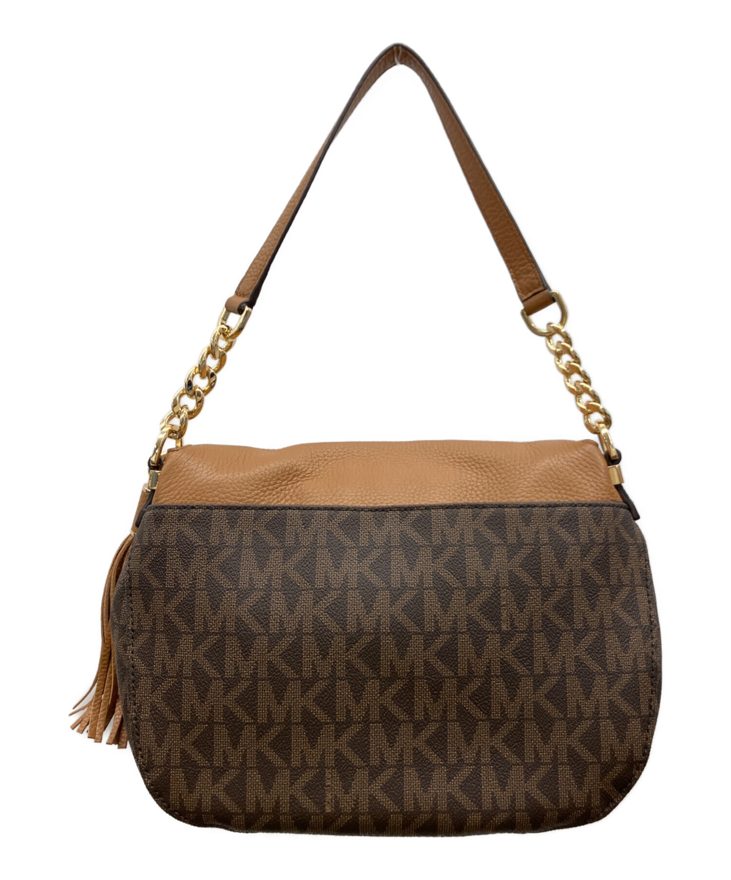 美品MICHAEL KORS 2WAYショルダーバッグ ブラウン 中古・古着通販】MICHAEL KORS (マイケルコース) 2WAYショルダーバッグ