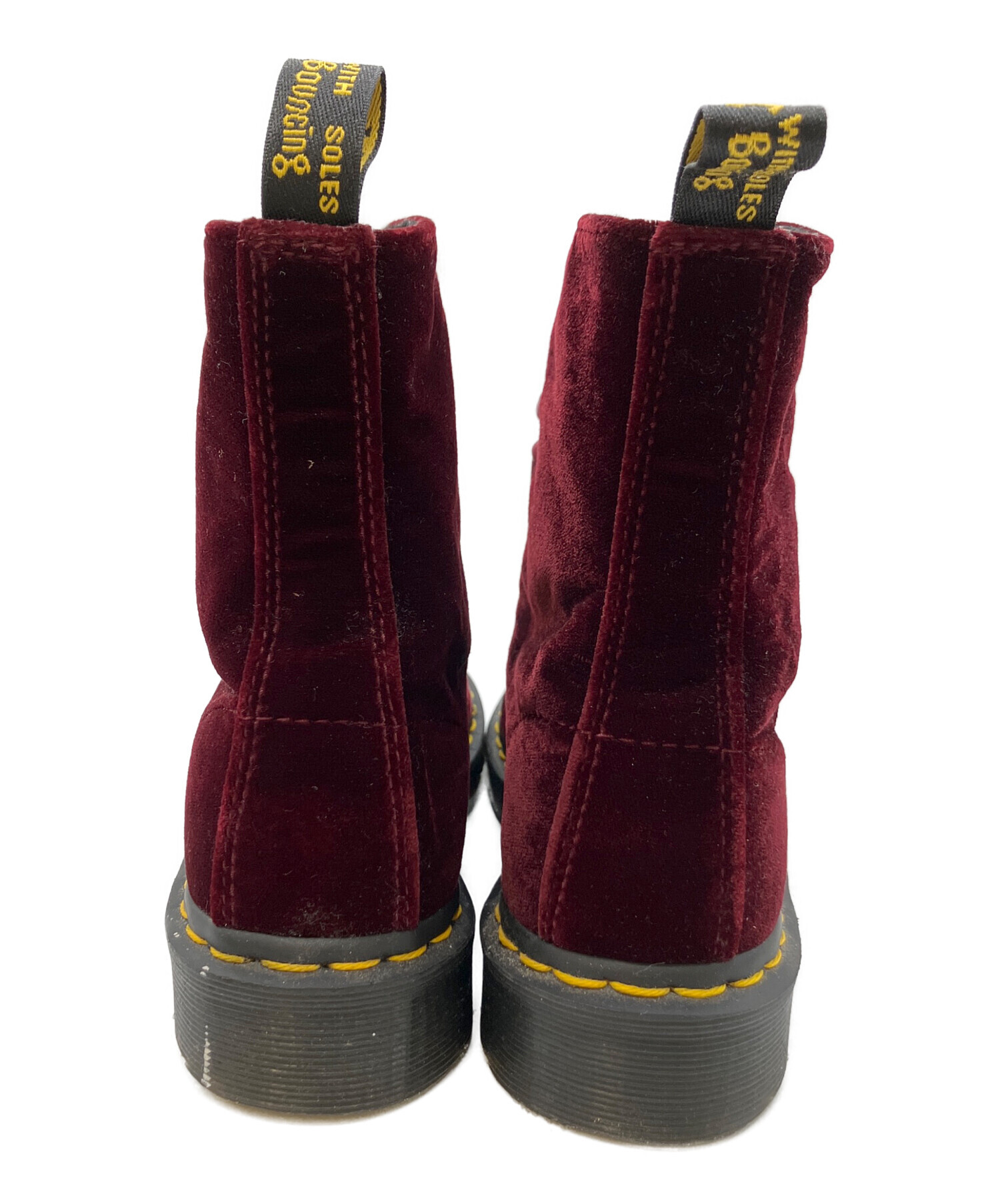 Dr.Martens　ドクターマーチン　PASCAL VELVET　ベロア　厚底 中古・古着通販】Dr.Martens (ドクターマーチン) PASCAL VELVET レッド
