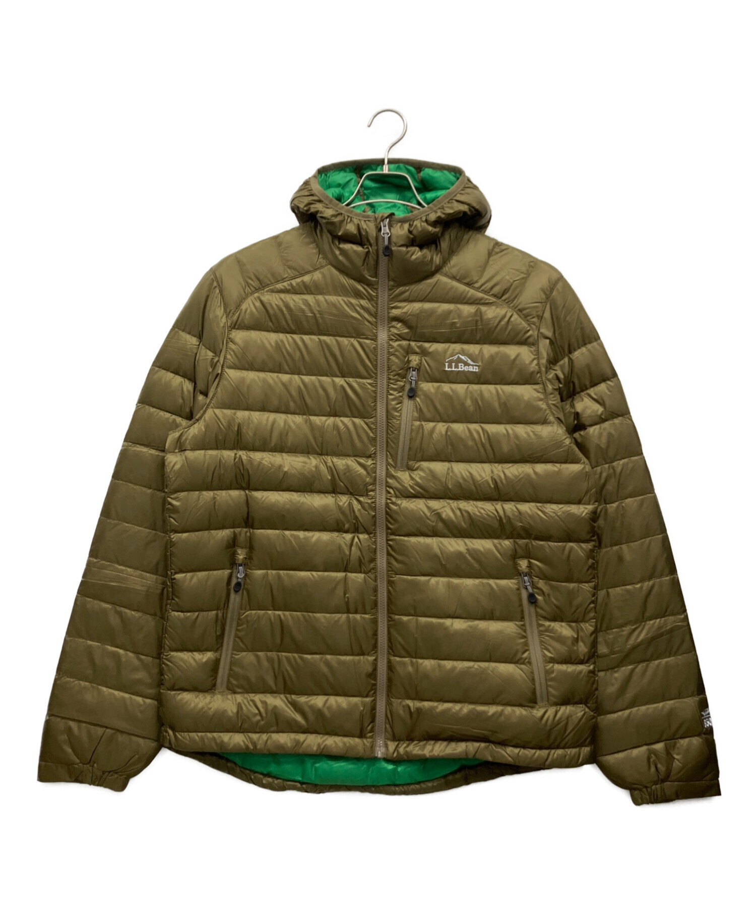 L.L.Beanウール テーラードジャケットカーキ　グリーン系サイズXL 中古・古着通販】L.L.Bean (エルエルビーン) 中綿ジャケット カーキ