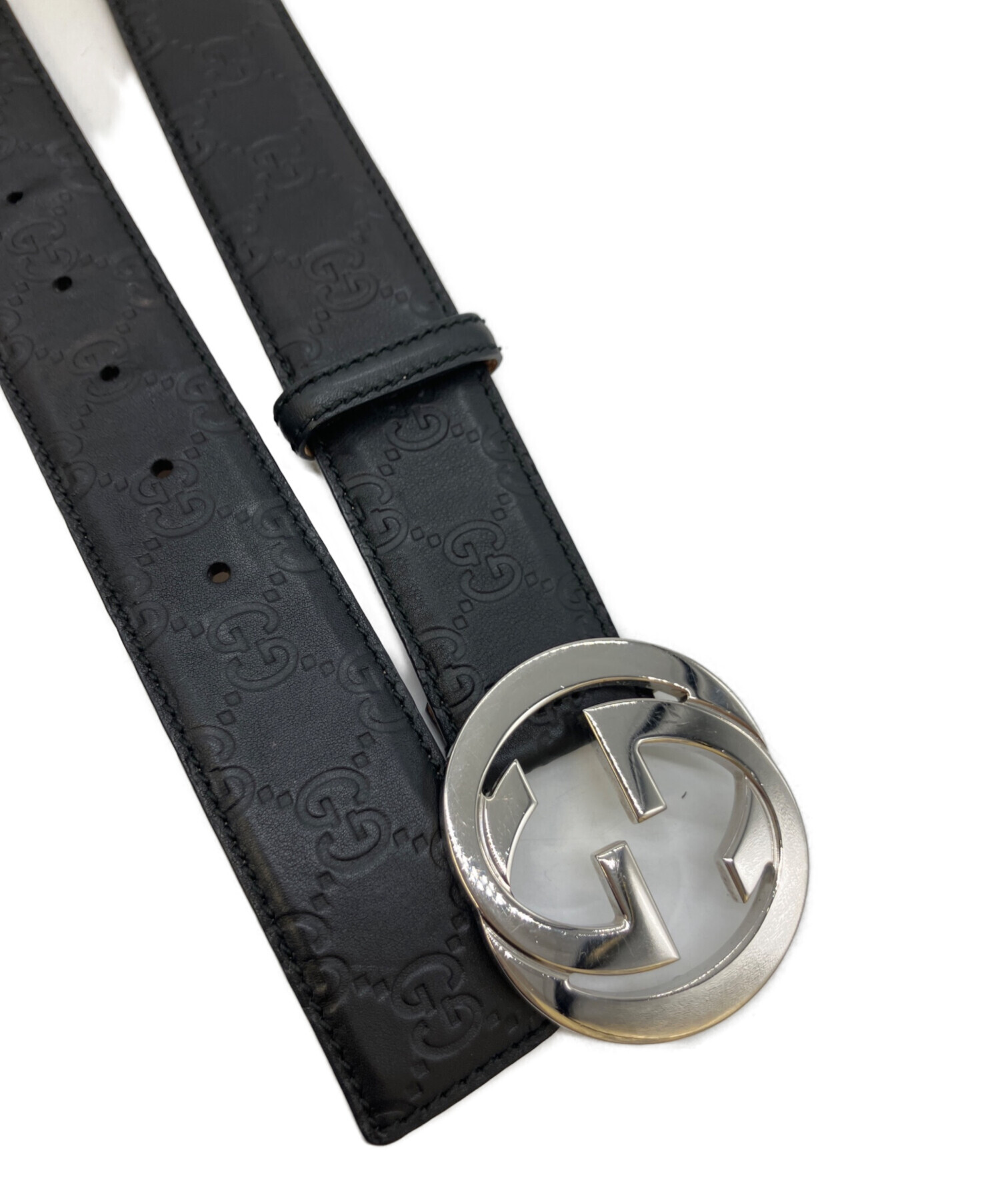 中古・古着通販】GUCCI (グッチ) インターロッキングGバックルベルト