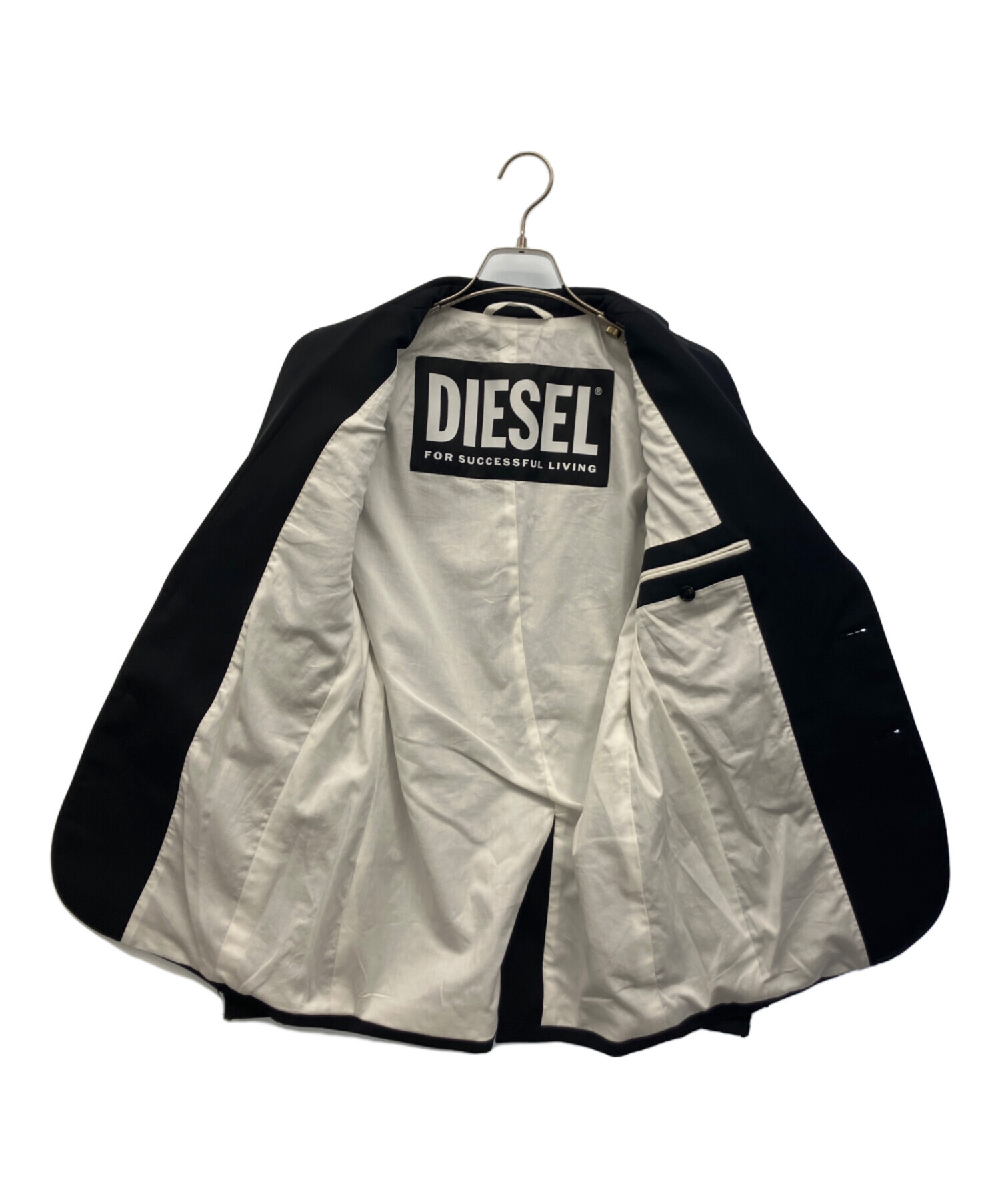 中古・古着通販】DIESEL (ディーゼル) テーラードジャケット ブラック