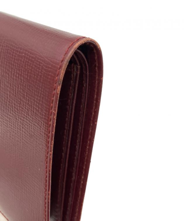 中古・古着通販】Cartier (カルティエ) 2つ折り財布 ワインレッド