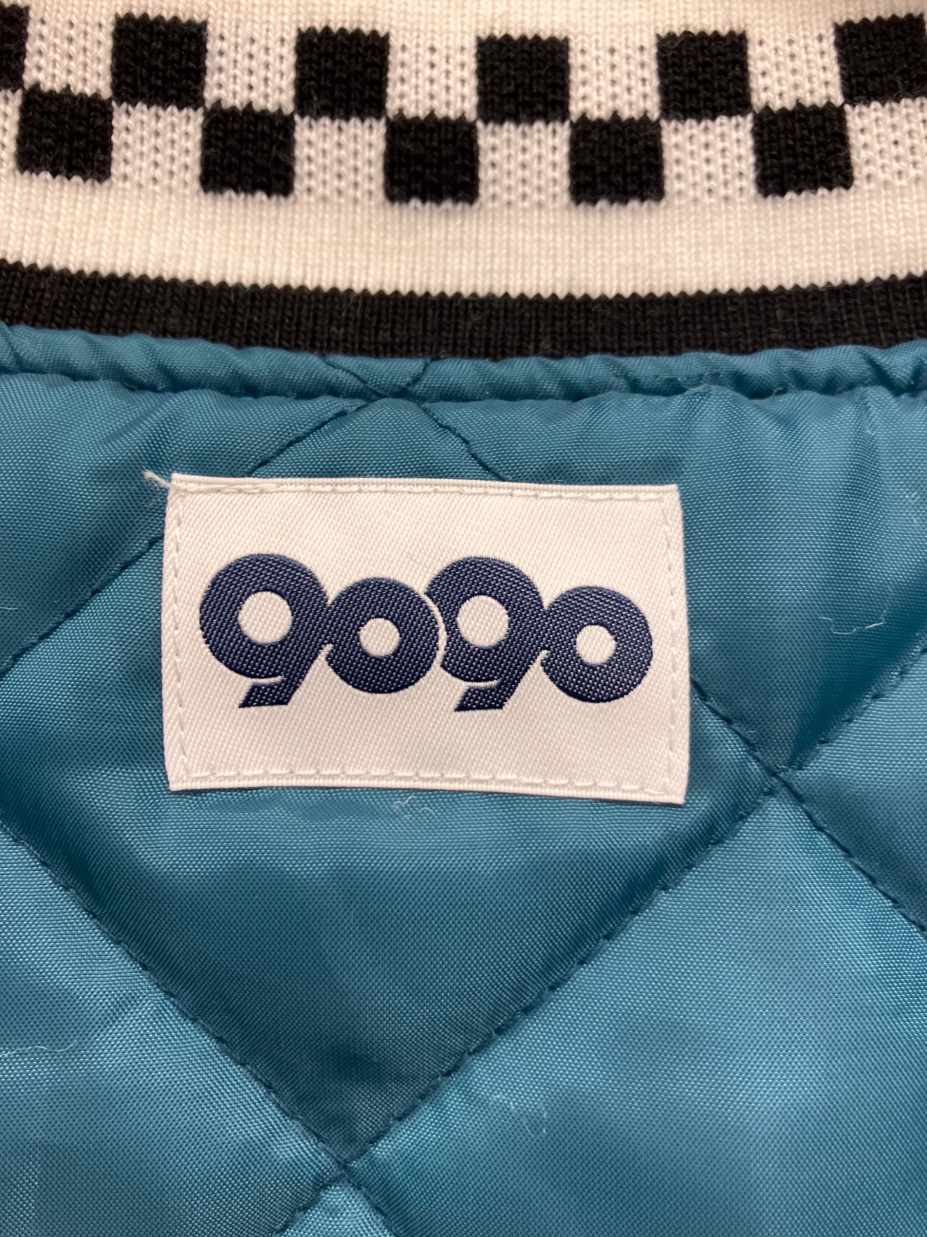 中古・古着通販】9090 (9090) スタジャン ブルー×ホワイト サイズ:XL