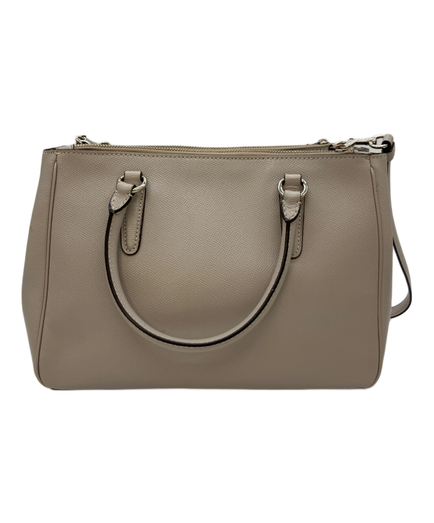 Coach メタリックグレー ハンドバッグ 中古・古着通販】COACH (コーチ) ハンドバッグ グレージュ｜ブランド