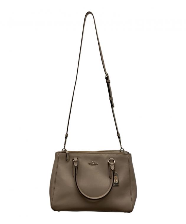 Coach メタリックグレー ハンドバッグ 中古・古着通販】COACH (コーチ) ハンドバッグ グレージュ｜ブランド