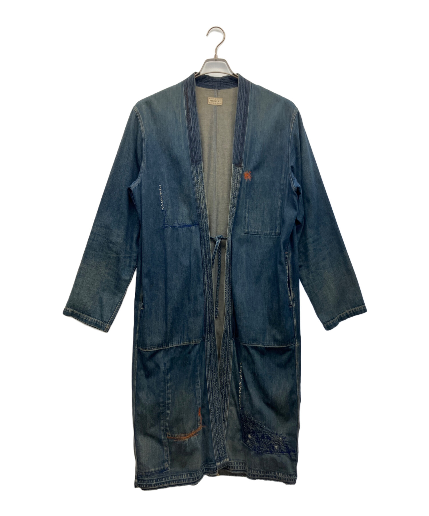 キャピタル　KAPITAL デニム　ロングコート 中古・古着通販】KAPITAL (キャピタル) デニムコート インディゴ