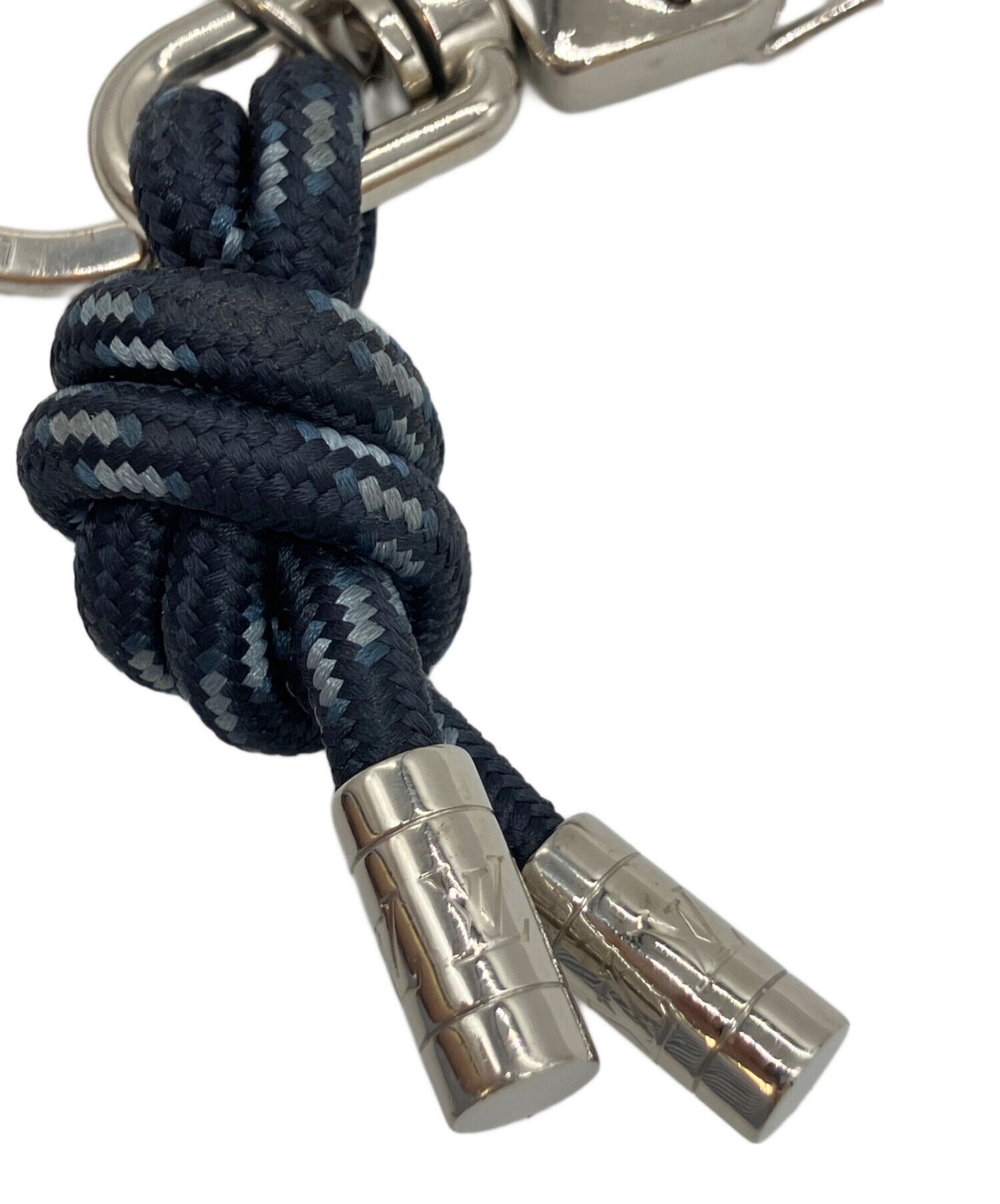 ルイヴィトン ポルトクレ ノットロープ キーリング M66837 シルバー 中古・古着通販】LOUIS VUITTON (ルイ ヴィトン) ポルトクレ・ノット
