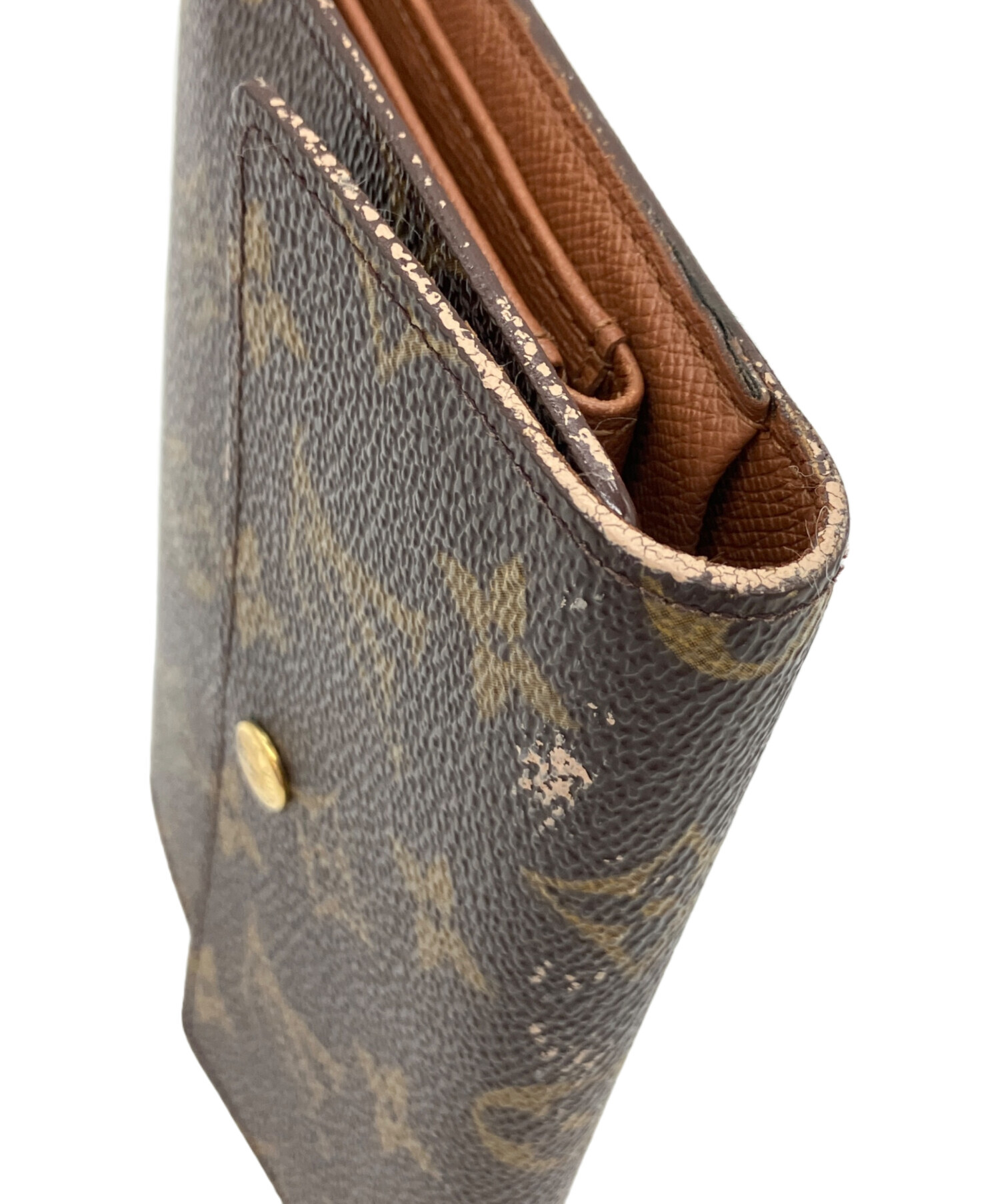 【中古品】ルイ・ヴィトン 三つ折り財布 ブラウン　LOUISVUITTON 正規 中古・古着通販】LOUIS VUITTON (ルイ ヴィトン) 3つ折り財布 ブラウン