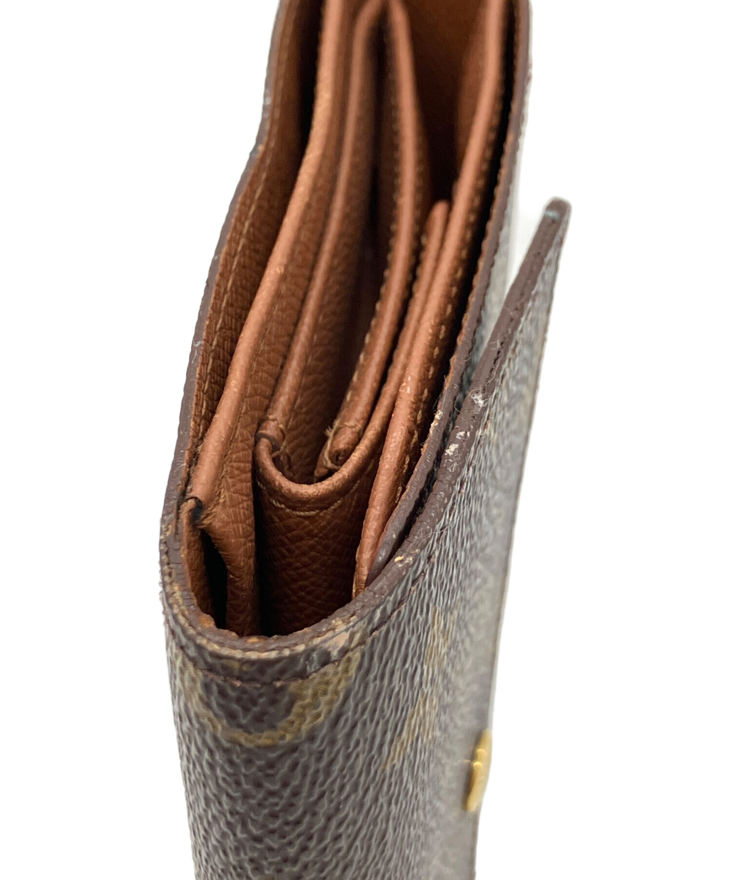 中古・古着通販】LOUIS VUITTON (ルイ ヴィトン) 3つ折り財布 ブラウン