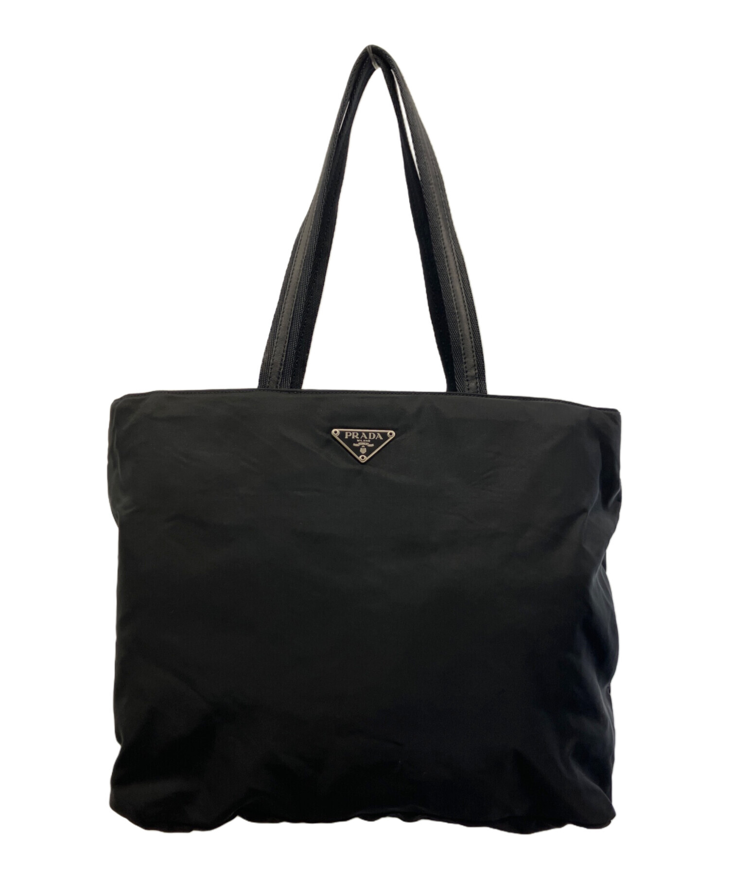 中古・古着通販】PRADA (プラダ) ナイロンハンドバッグ ブラック