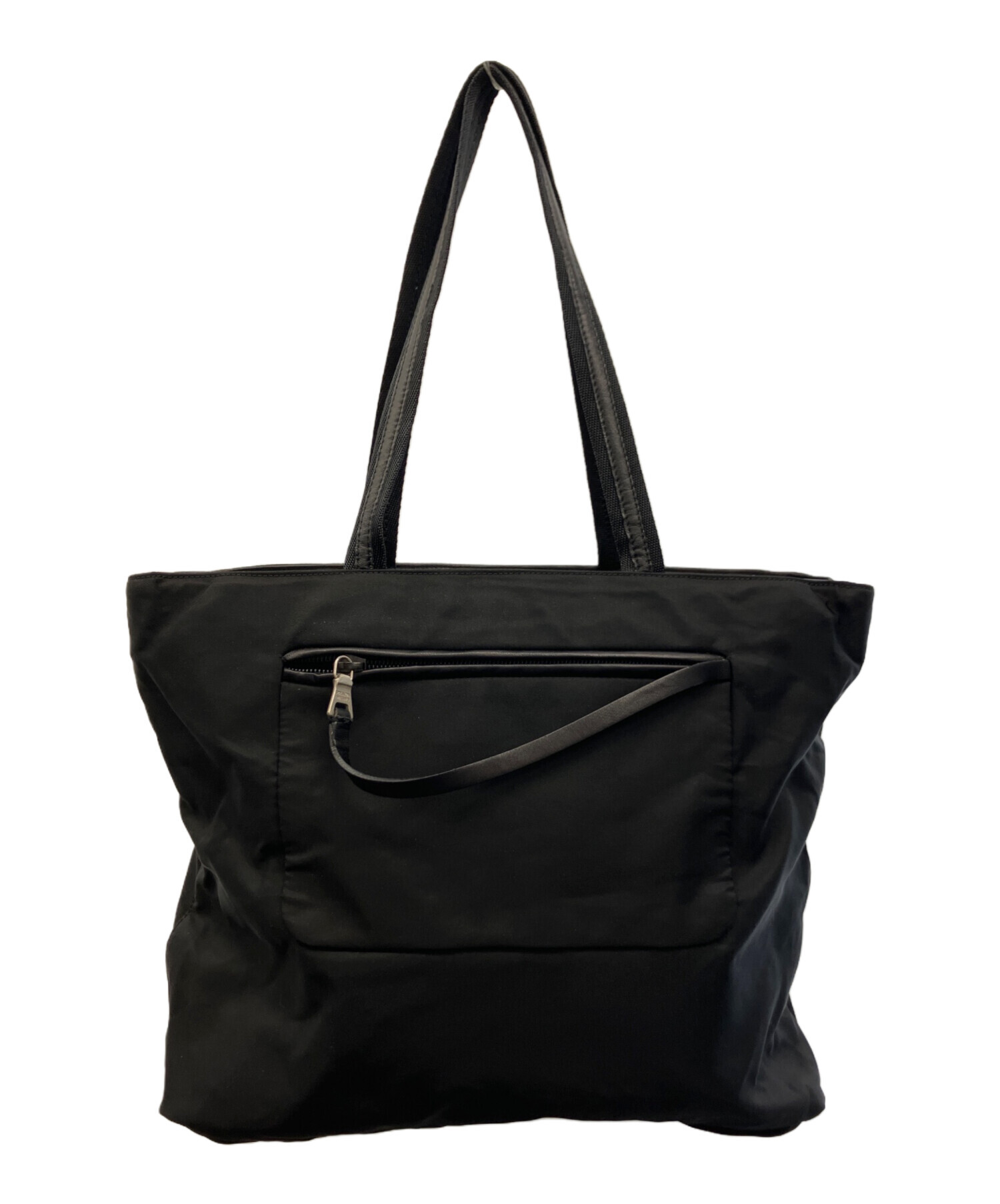 Grin【中古/付属品あり】PRADA プラダナイロン トートバッグ 中古・古着通販】PRADA (プラダ) ナイロンハンドバッグ ブラック