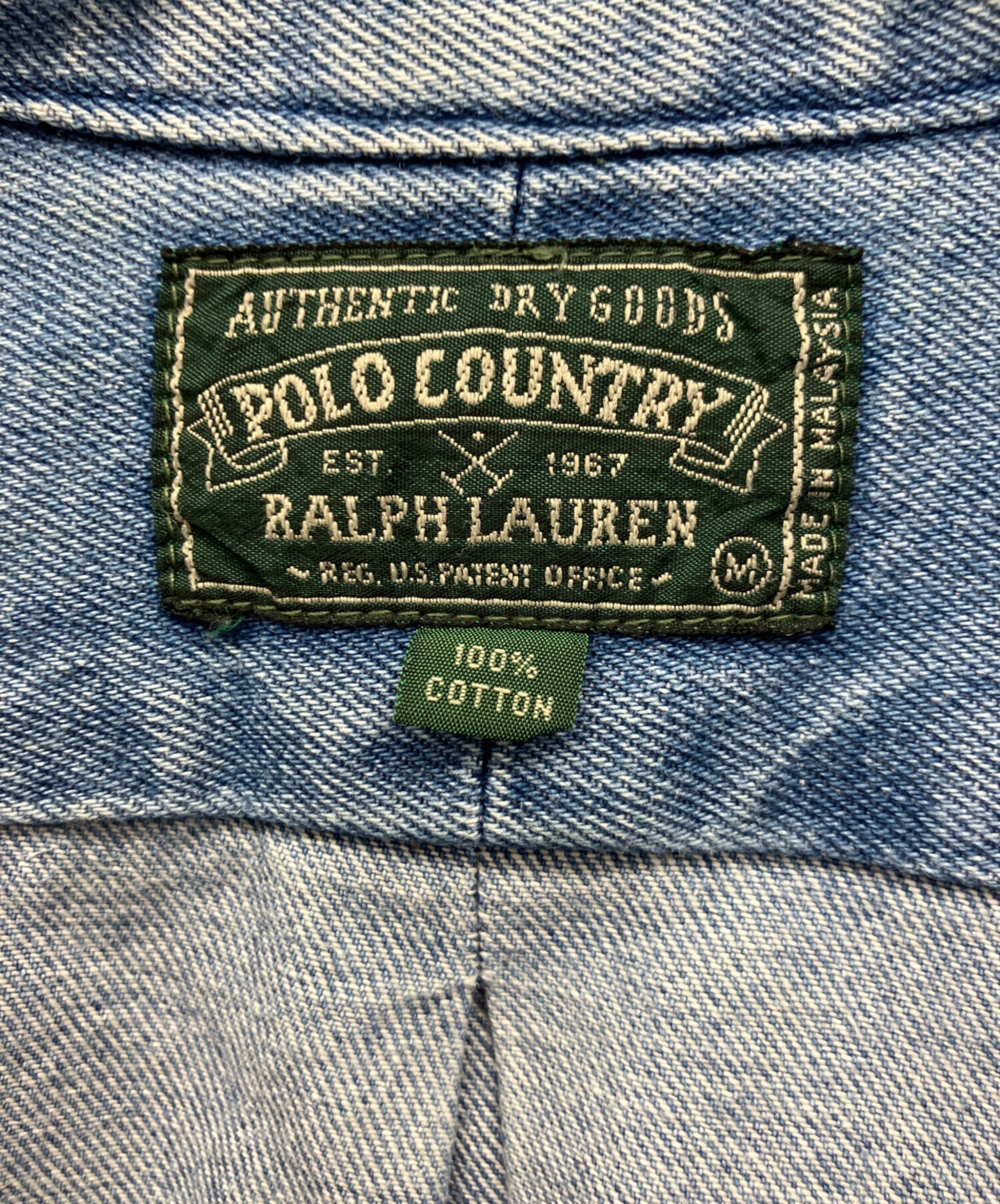 ラルフローレンカントリー ポロカントリー デニムシャツ 古着 中古・古着通販】POLO COUNTRY (ポロカントリー) デニムシャツ
