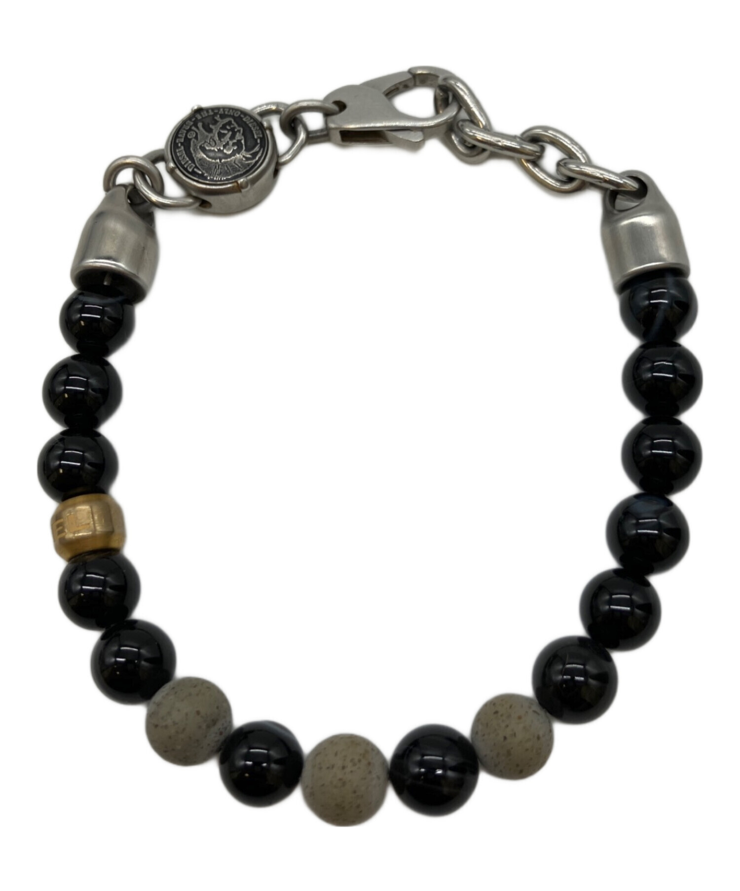 DIESEL ブレスレット ブラック メンズ 未使用品 中古・古着通販】DIESEL (ディーゼル) ブレスレット ブラック