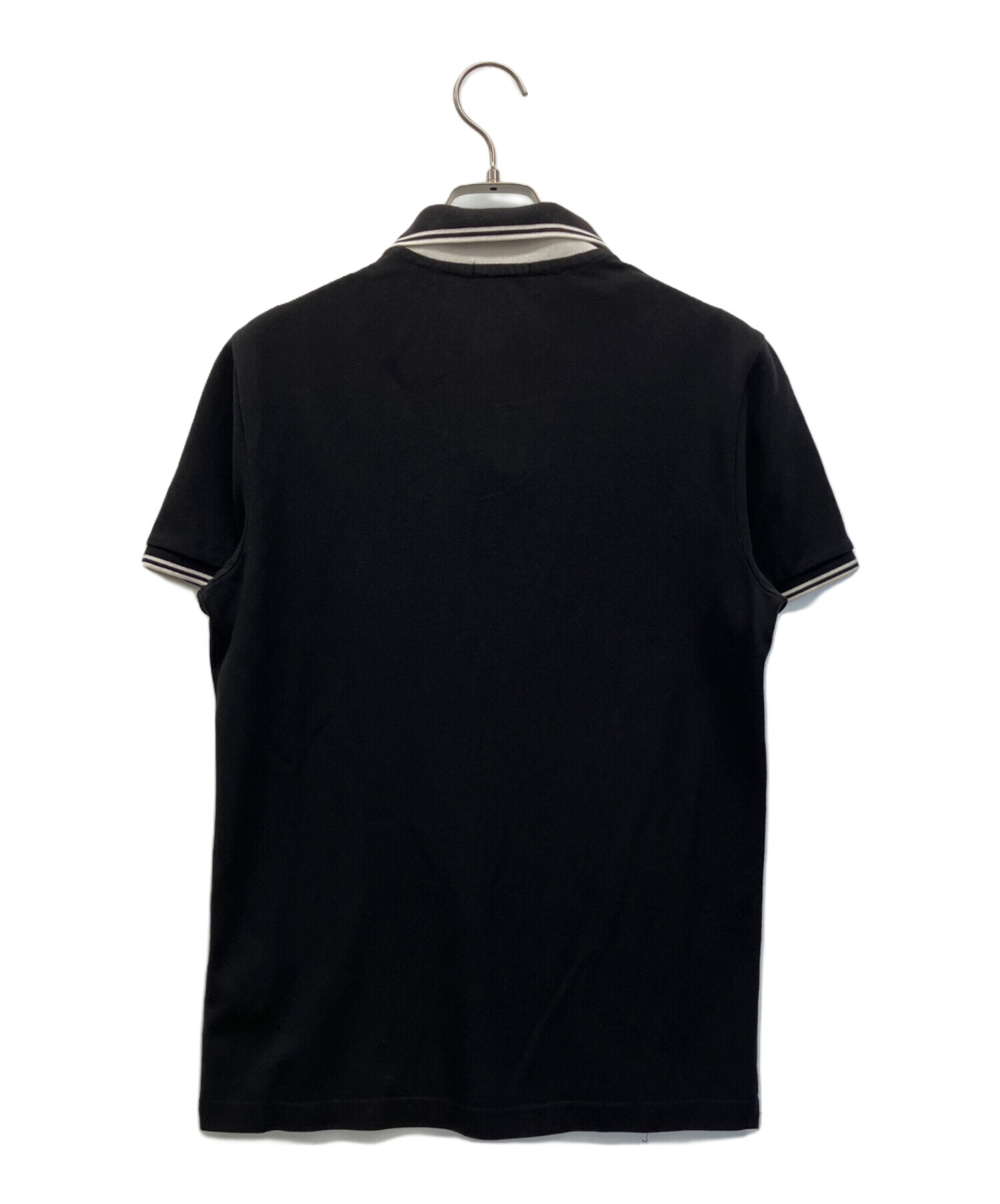 中古・古着通販】MONCLER (モンクレール) 半袖ポロシャツ ブラック