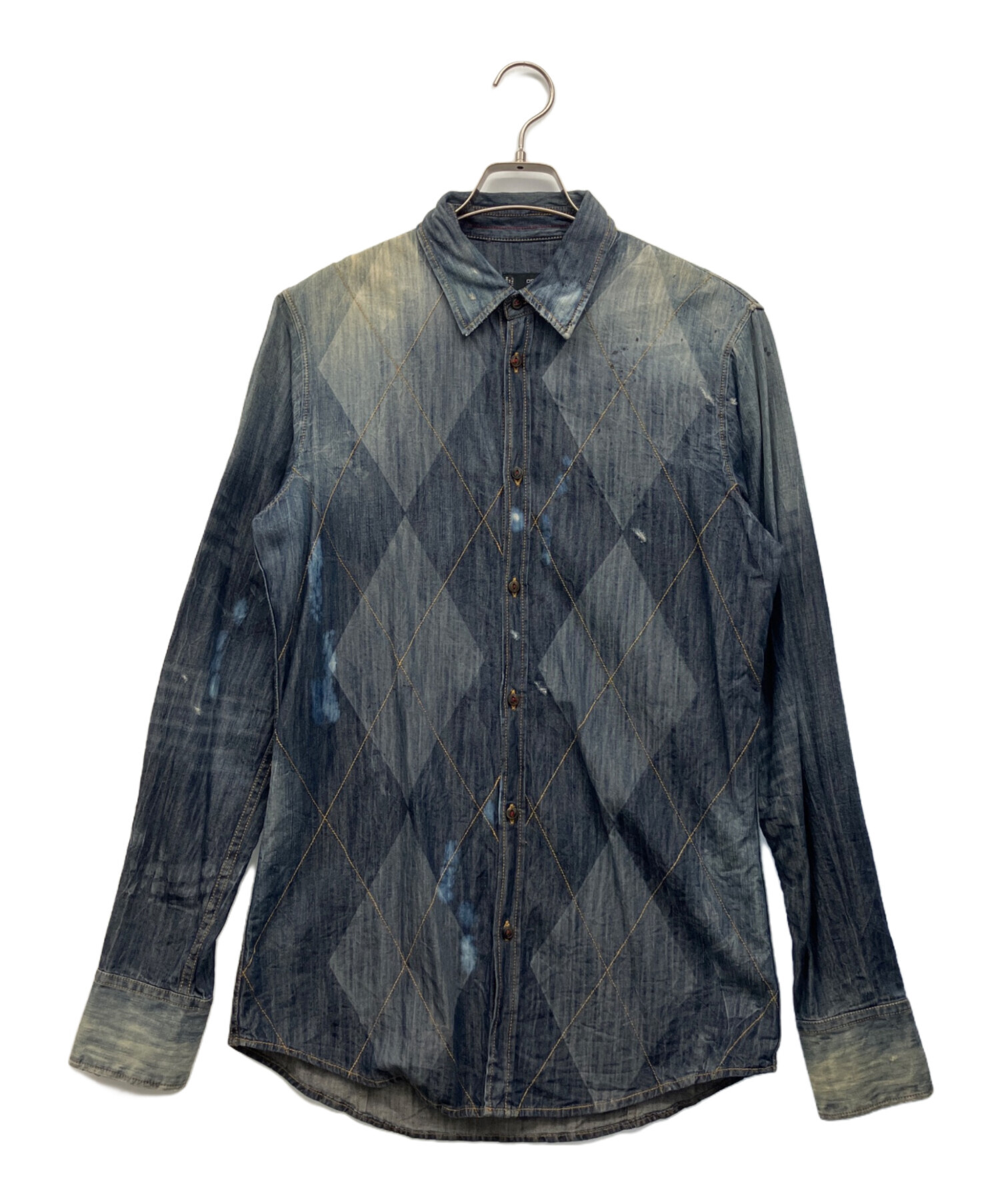 専用！ディースクエアード　デニムシャツ 中古・古着通販】DSQUARED2 (ディースクエアード) デニムシャツ ブルー