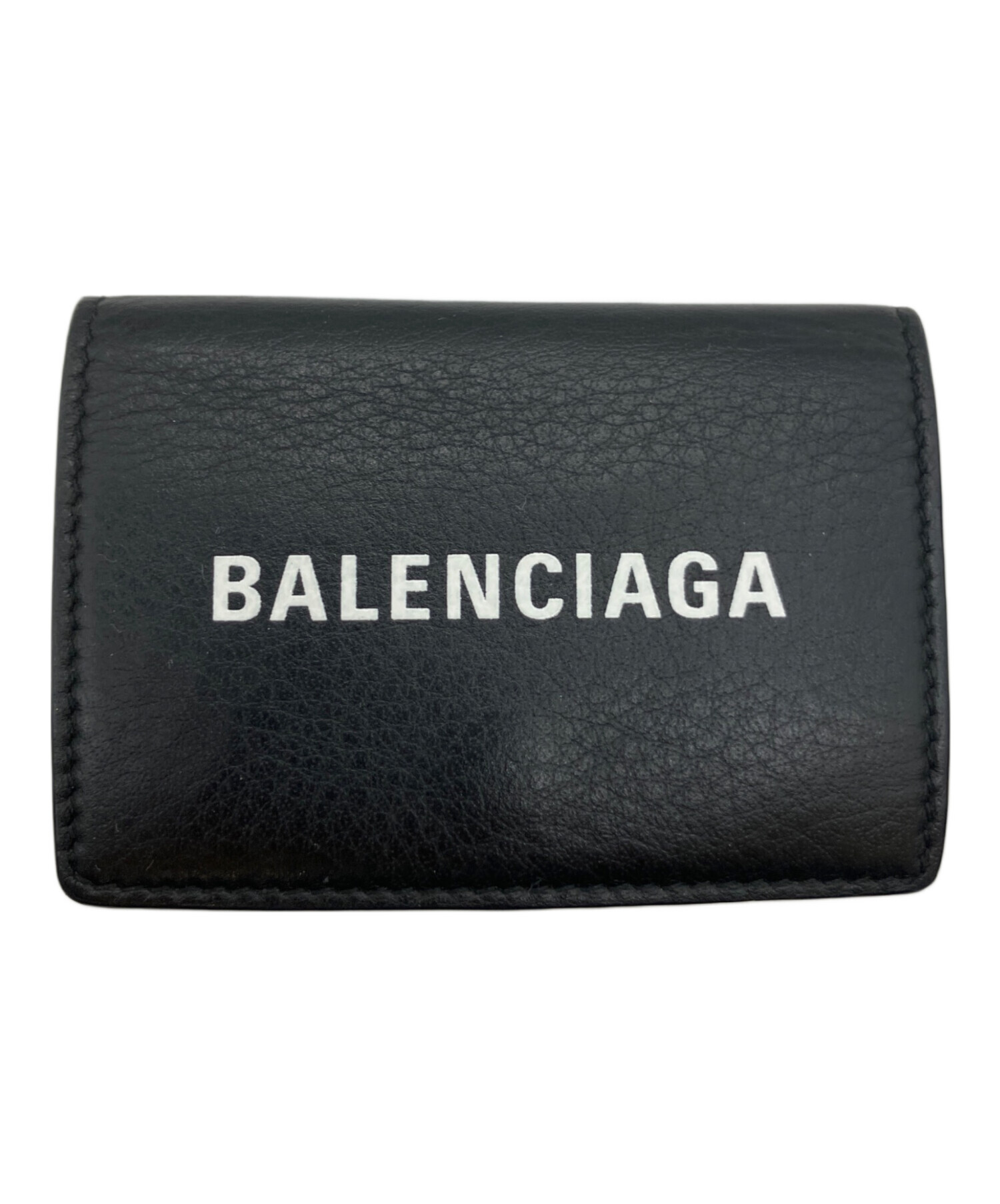 中古・古着通販】BALENCIAGA (バレンシアガ) 3つ折り財布 ブラック
