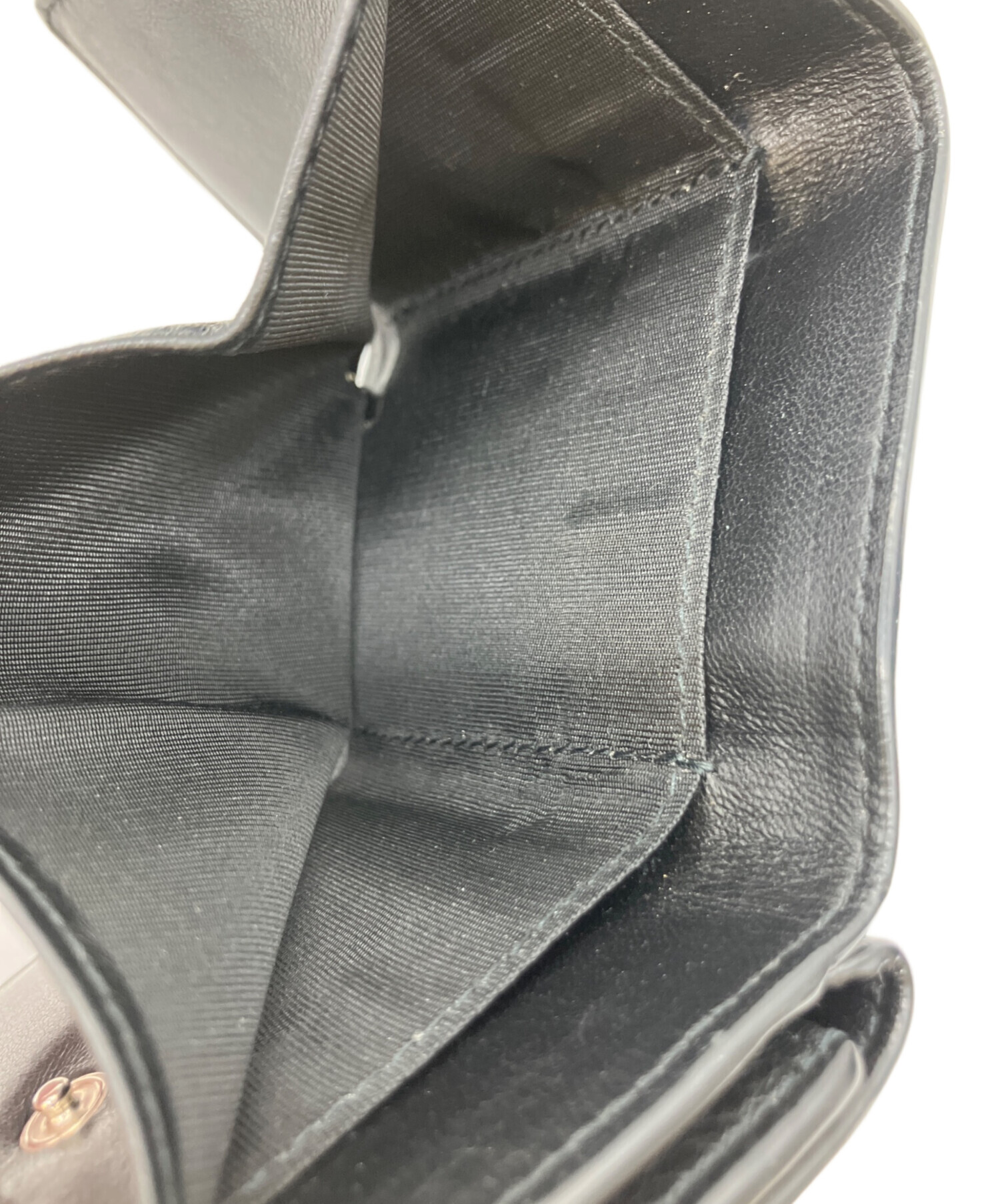 中古・古着通販】BALENCIAGA (バレンシアガ) 3つ折り財布 ブラック