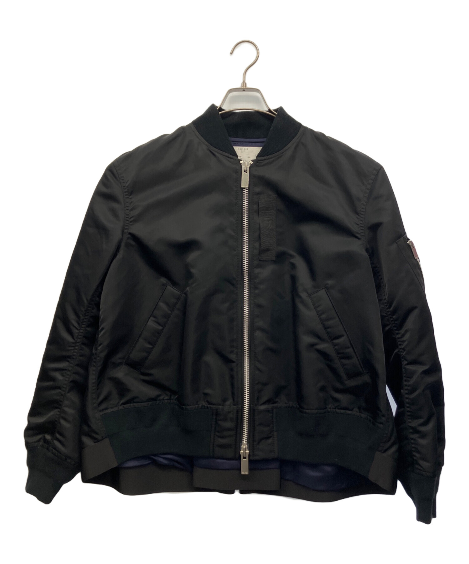 最終値引価格　中古sacai × NIKE ジャケット MA-1 サイズXS 中古・古着通販】sacai (サカイ) MA-1ジャケット ブラック サイズ:3