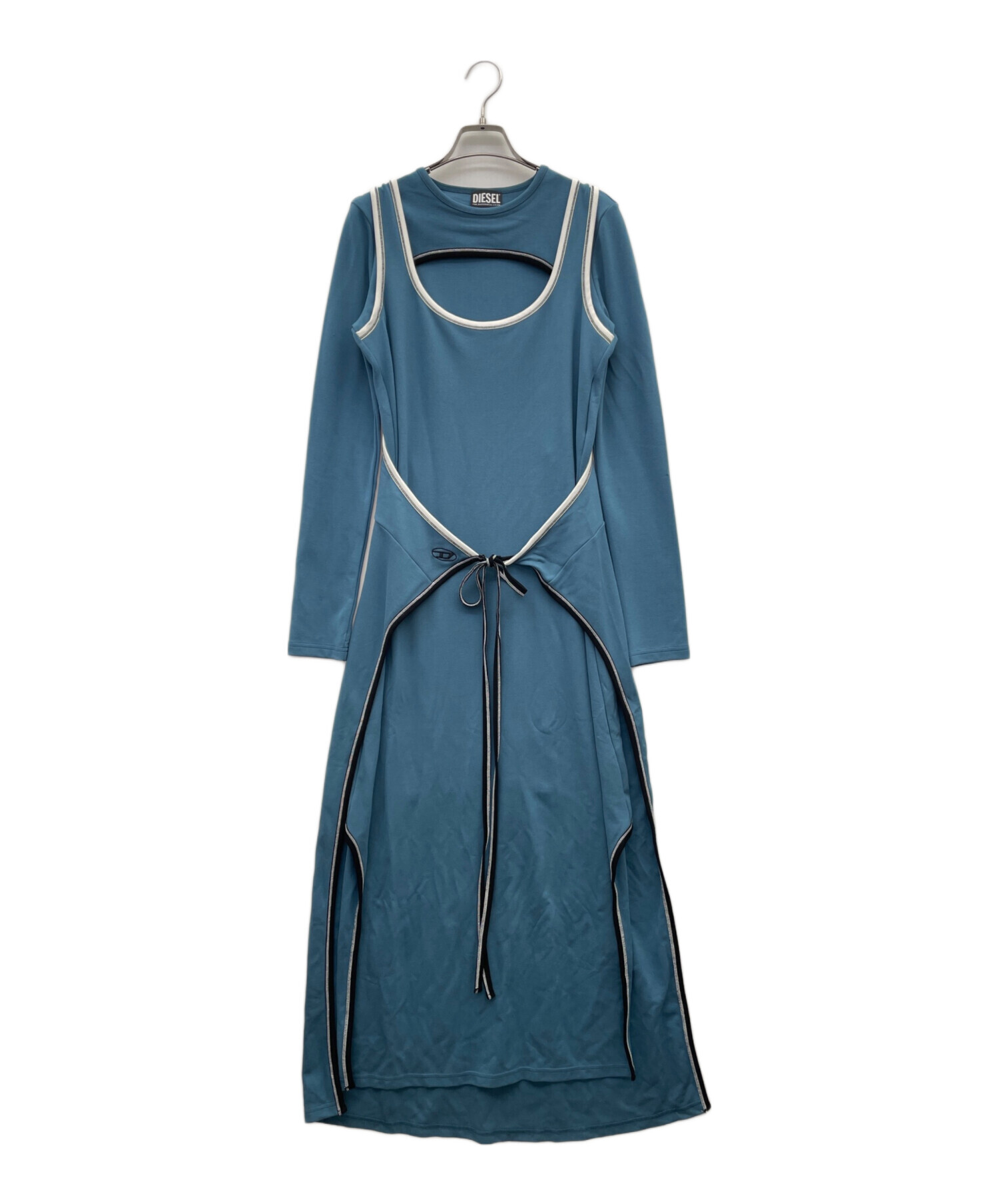 【新品未使用】DIESELワンピース 中古・古着通販】DIESEL (ディーゼル) ワンピース ブルー サイズ:L