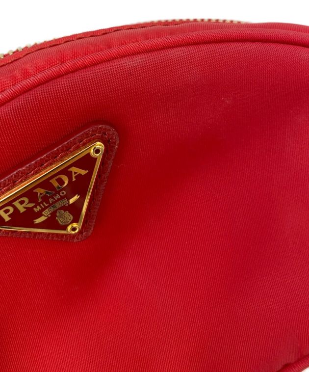 中古・古着通販】PRADA (プラダ) コスメポーチ レッド｜ブランド・古着