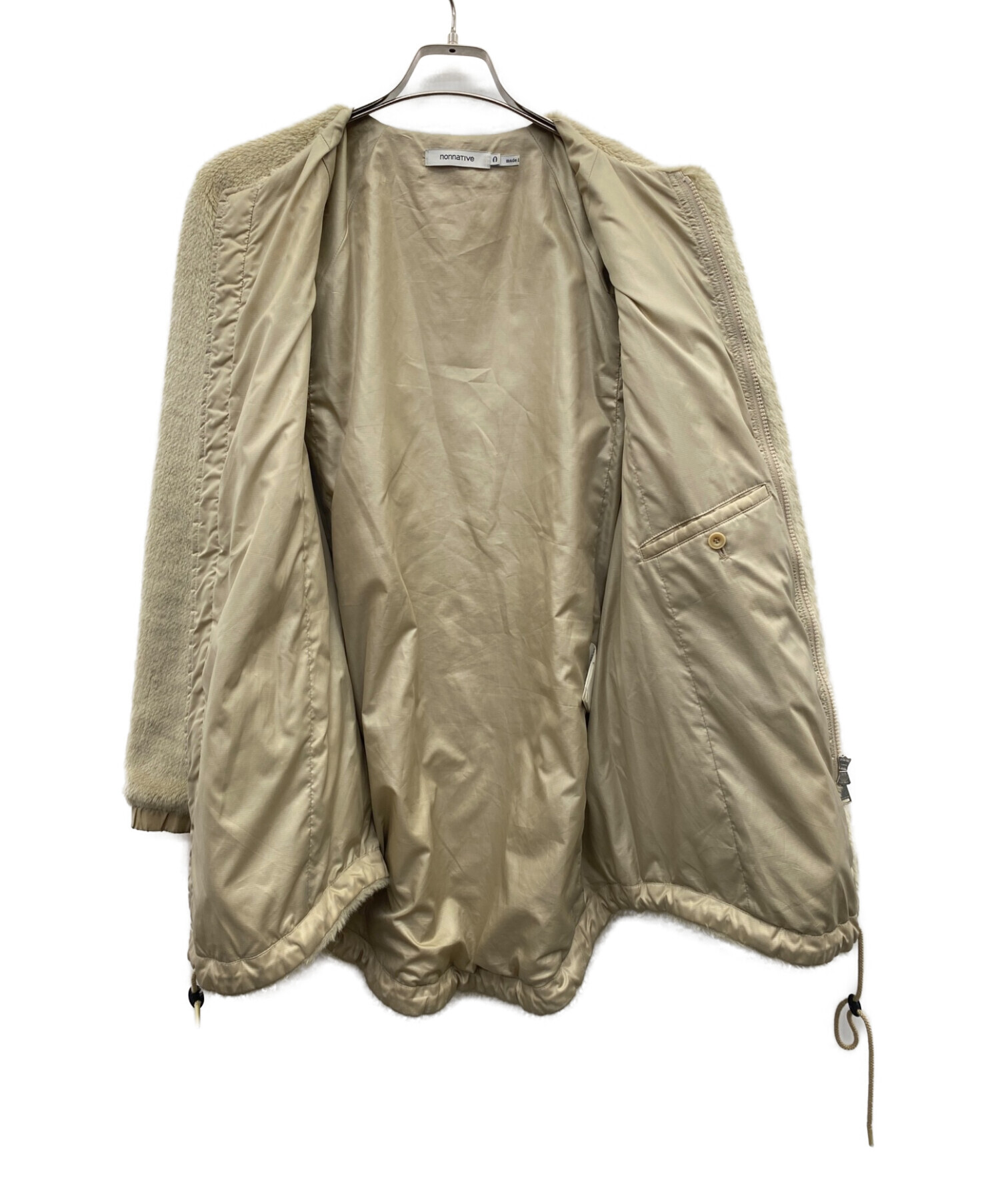 中古・古着通販】nonnative (ノンネイティブ) フリースコート ベージュ