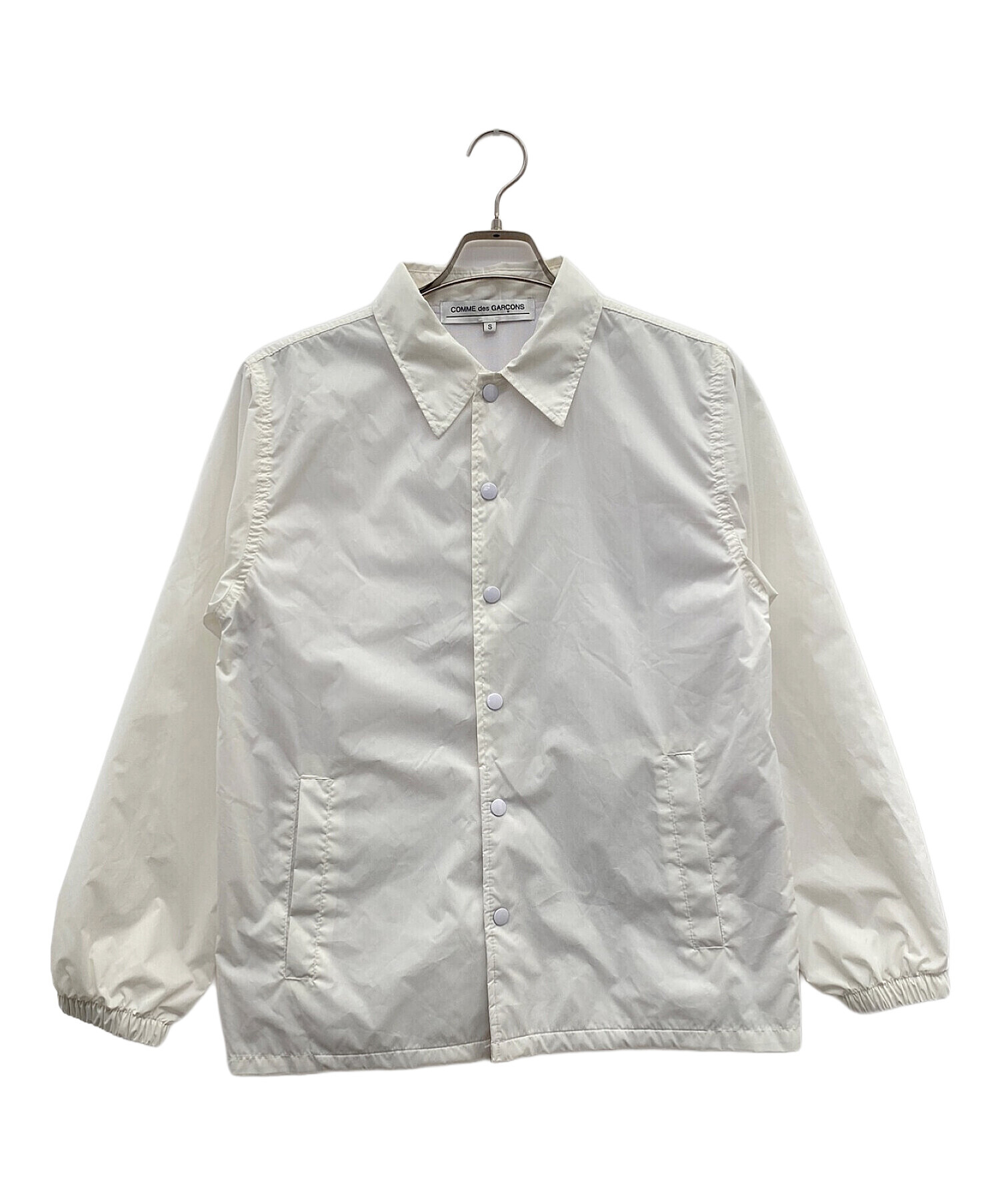COMME des GARÇONS 　コムデギャルソン　ジャケット ホワイト 中古・古着通販】COMME des GARCONS (コムデギャルソン) コーチ