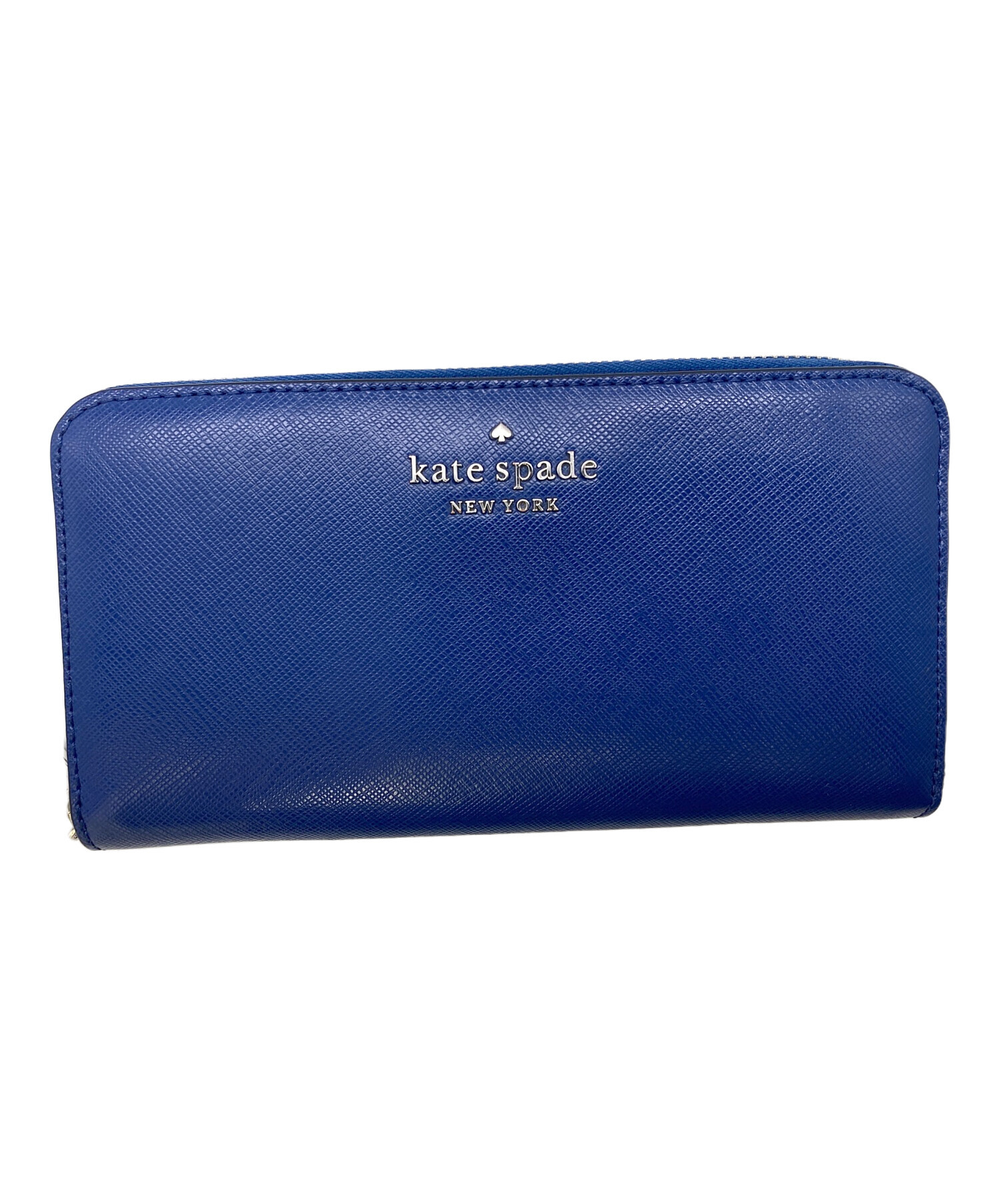 kate spade 青 サフィアーノ　レザー　長財布 中古・古着通販】Kate Spade (ケイトスペード) 長財布 ブルー