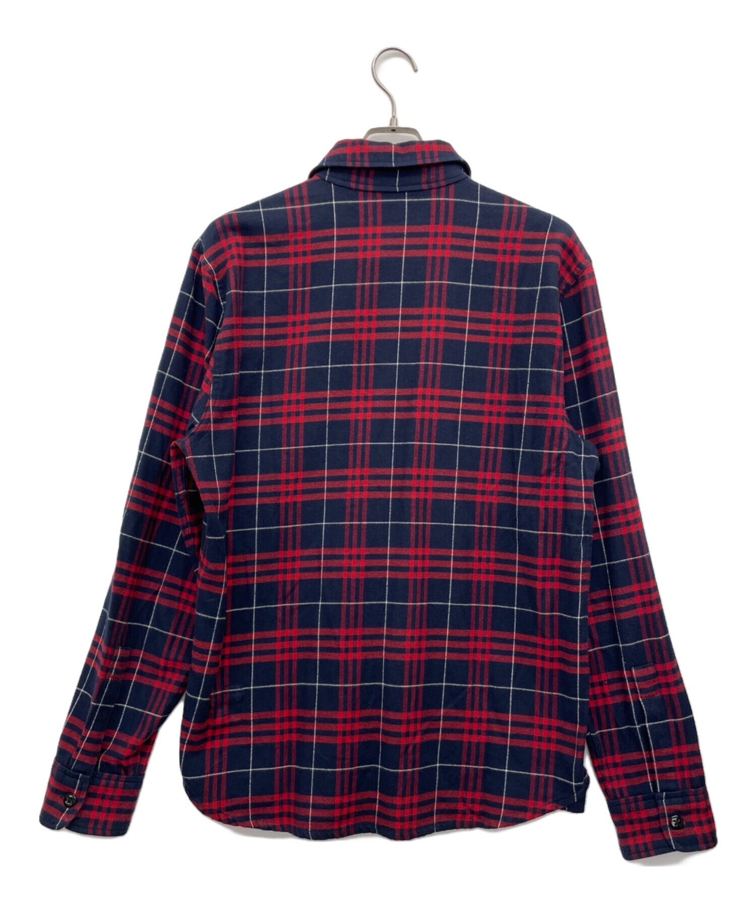 DENHAM デンハム　ネルシャツ 中古・古着通販】Denham (デンハム) ネルシャツ レッド×ネイビー