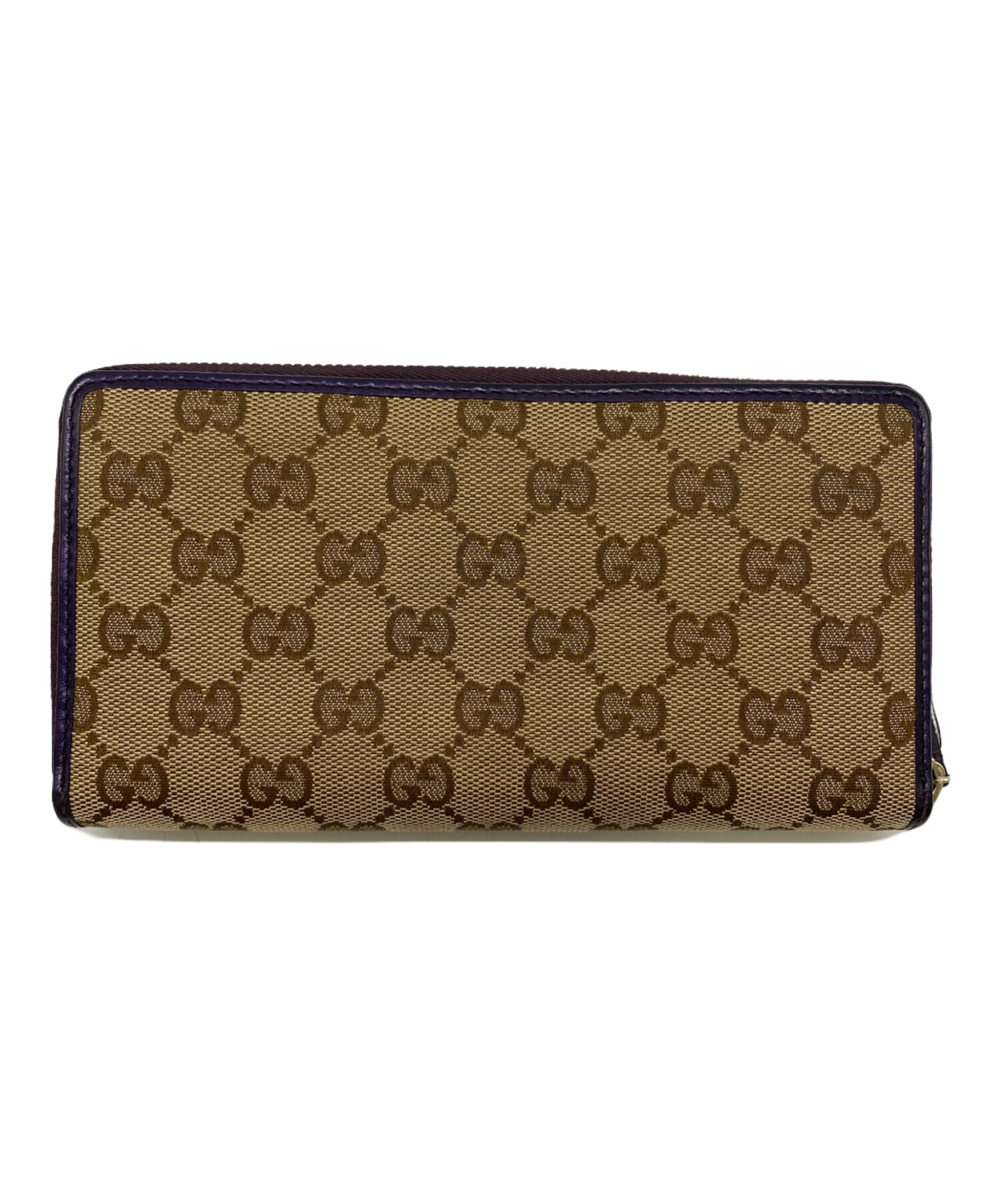 中古・古着通販】GUCCI (グッチ) 長財布 ブラウン×パープル｜ブランド