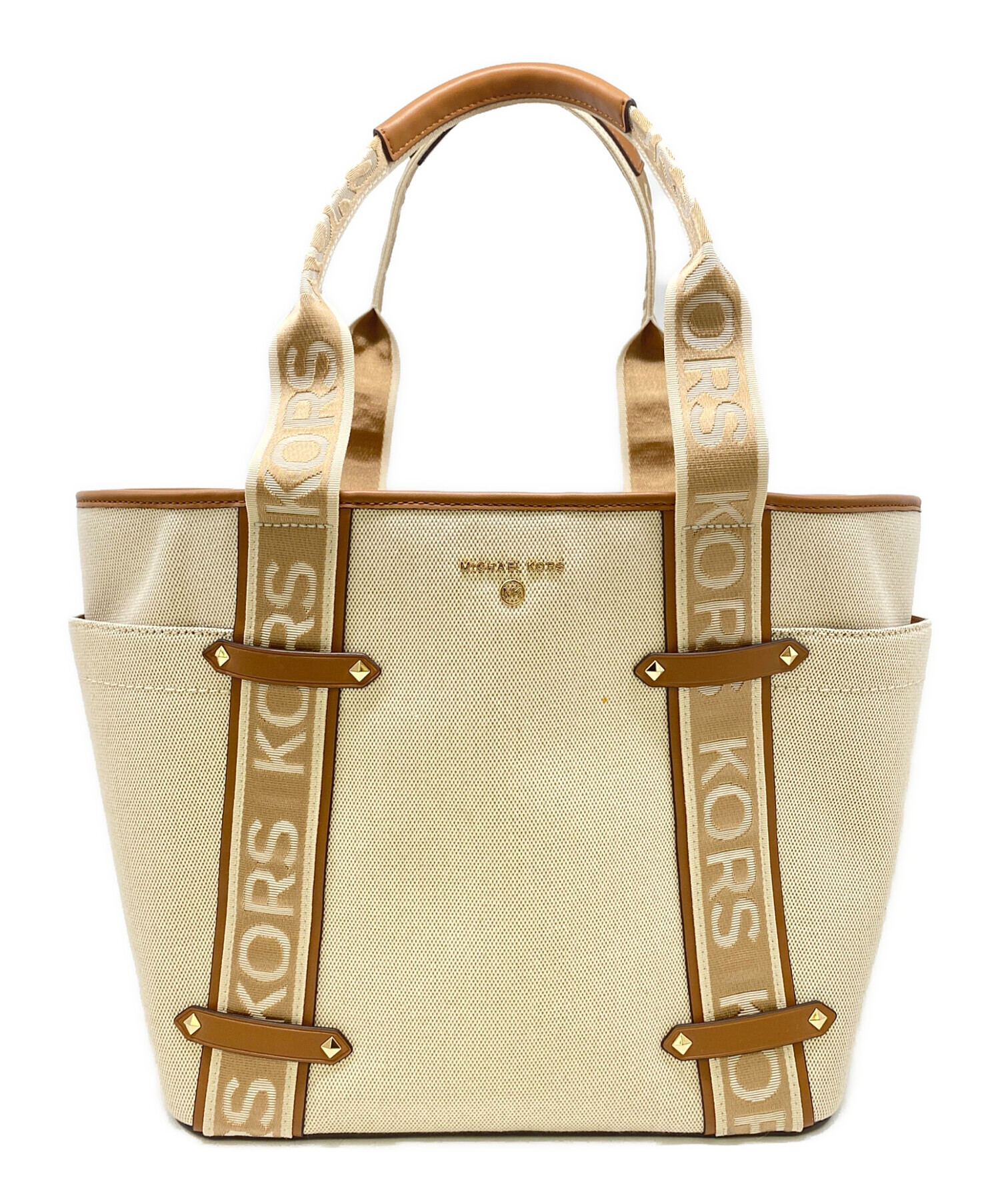 Michael Kors ベージュ トートバッグ 中古・古着通販】MICHAEL KORS (マイケルコース) トートバッグ