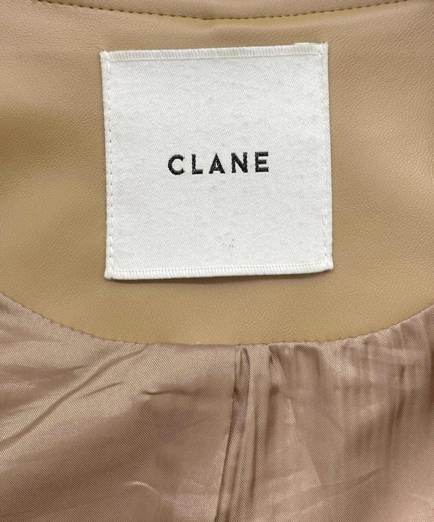 中古・古着通販】CLANE (クラネ) VOLUME SLEEVE LEATHER BLOUSON