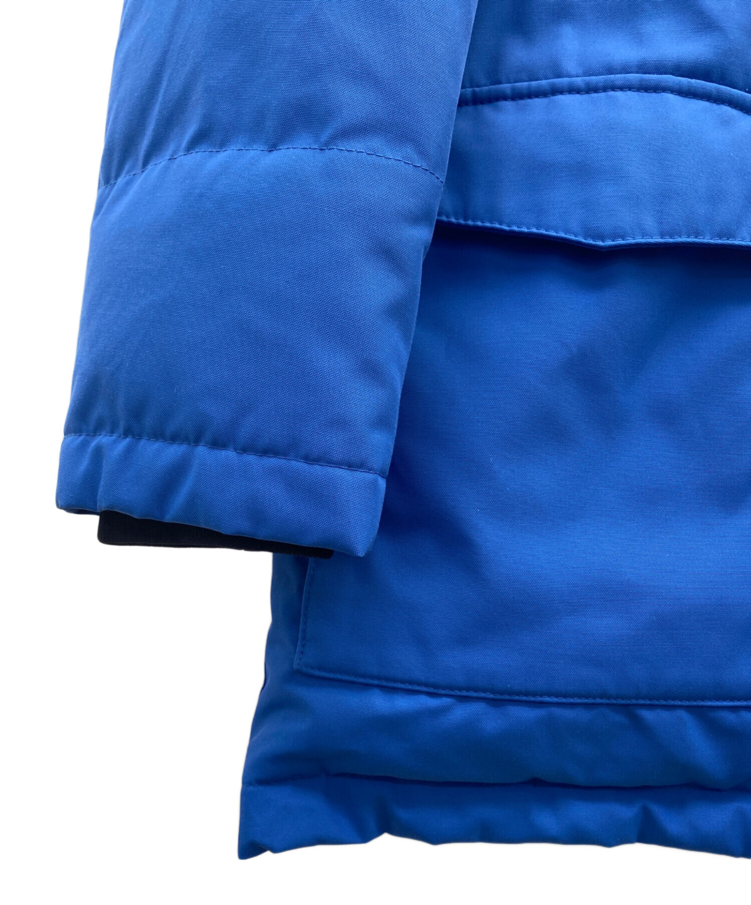 中古・古着通販】fay (フェイ) ダウンコート ブルー×ブラック サイズ:L