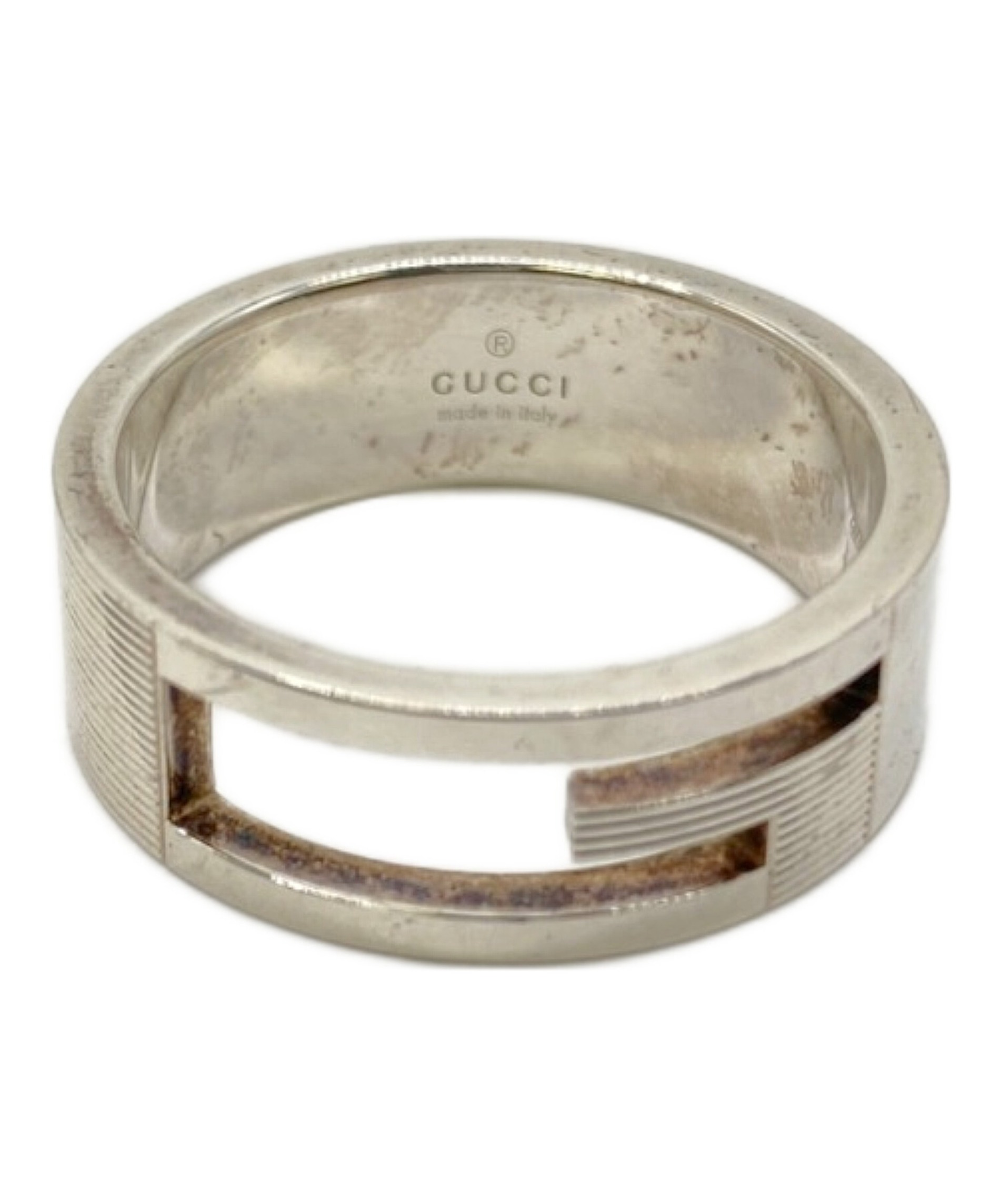 中古・古着通販】GUCCI (グッチ) シルバーリング シルバー サイズ:24号 